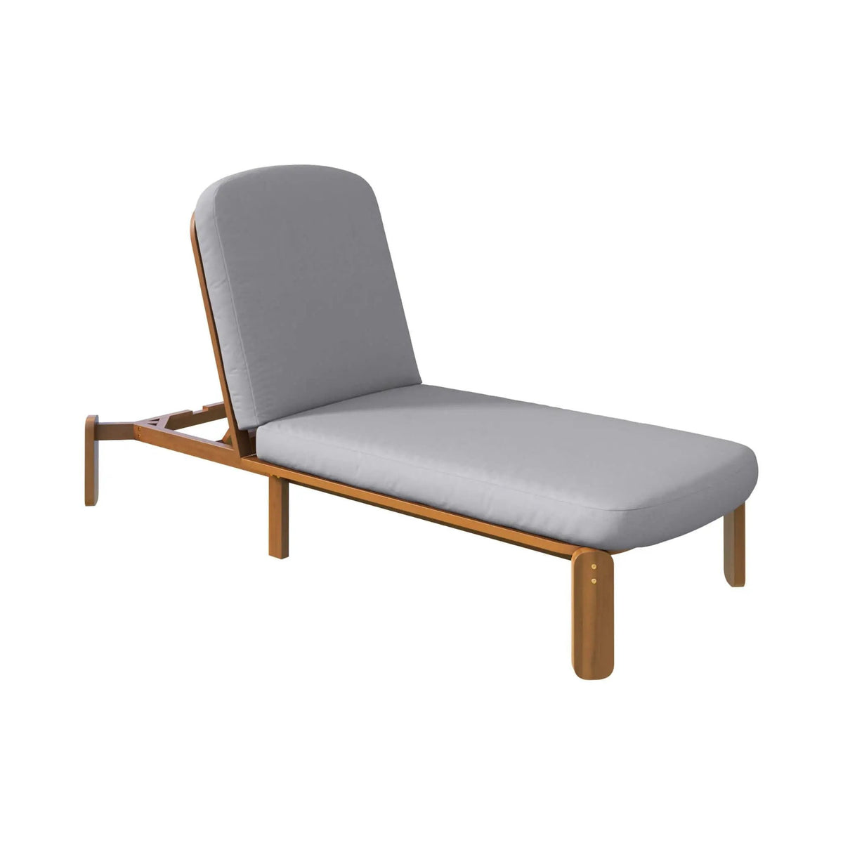 Adjustable Outdoor Chaise Lounge | Reclining Backrest | Weather-Resistant Materials | Minimalist Design