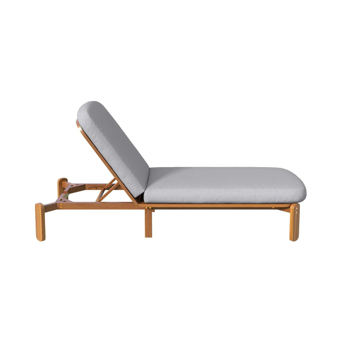 Adjustable Outdoor Chaise Lounge | Reclining Backrest | Weather-Resistant Materials | Minimalist Design