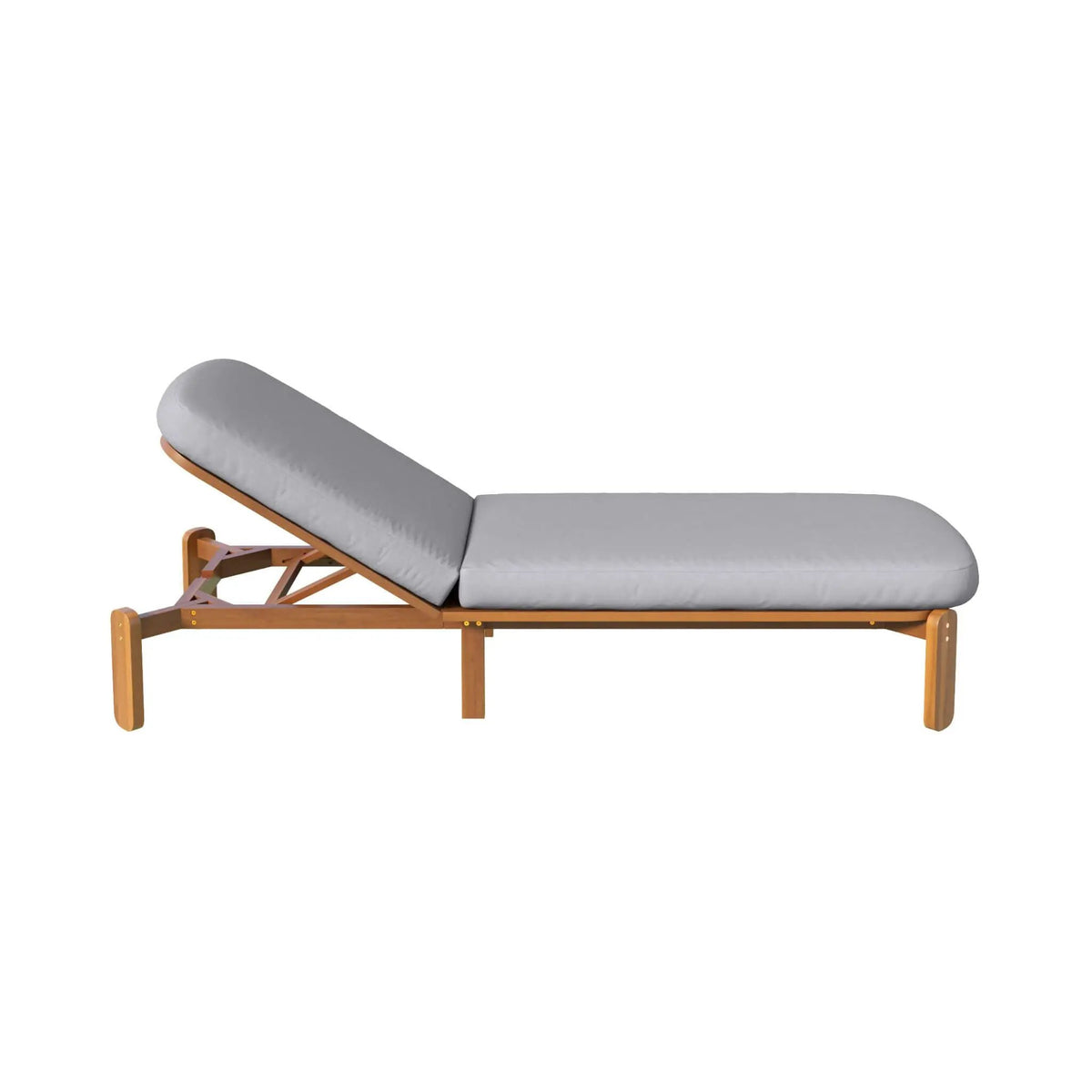 Adjustable Outdoor Chaise Lounge | Reclining Backrest | Weather-Resistant Materials | Minimalist Design