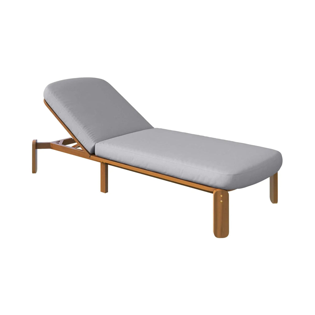 Adjustable Outdoor Chaise Lounge | Reclining Backrest | Weather-Resistant Materials | Minimalist Design