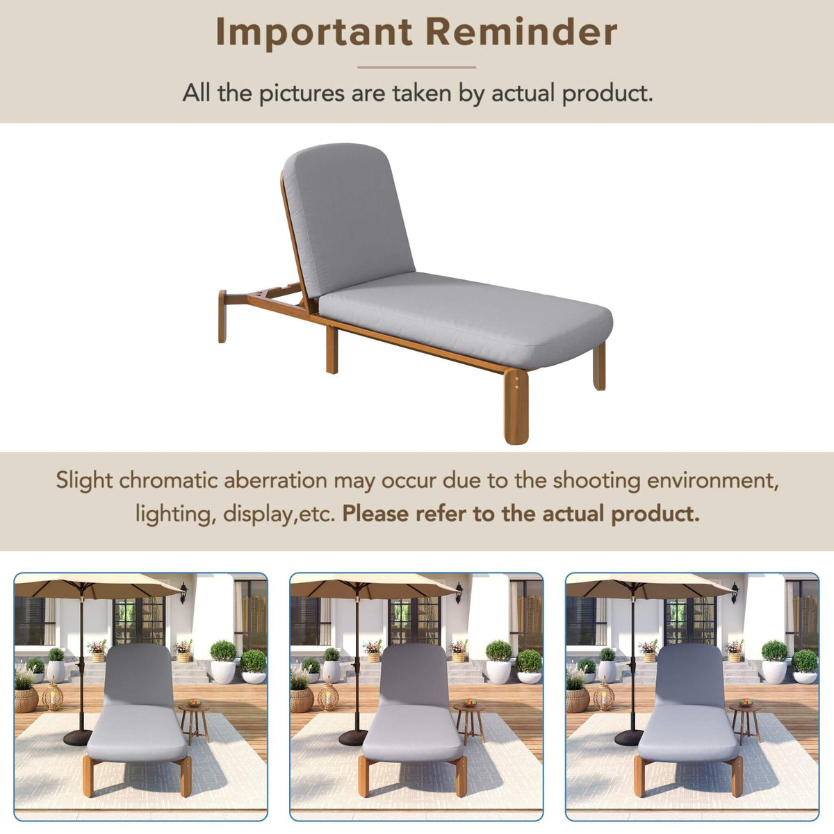 Adjustable Outdoor Chaise Lounge | Reclining Backrest | Weather-Resistant Materials | Minimalist Design