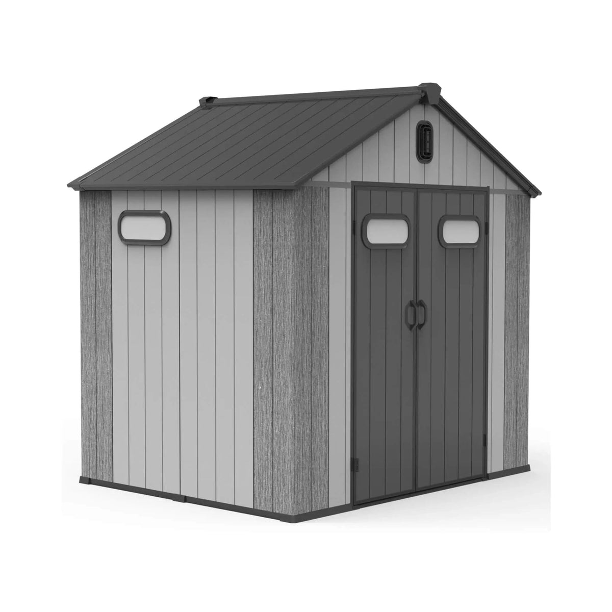 Heavy Duty Outdoor All Weather Resin Storage Shed With Lockable Doors, Windows, And | Resin | Outdoor Living Use | Outdoor Living