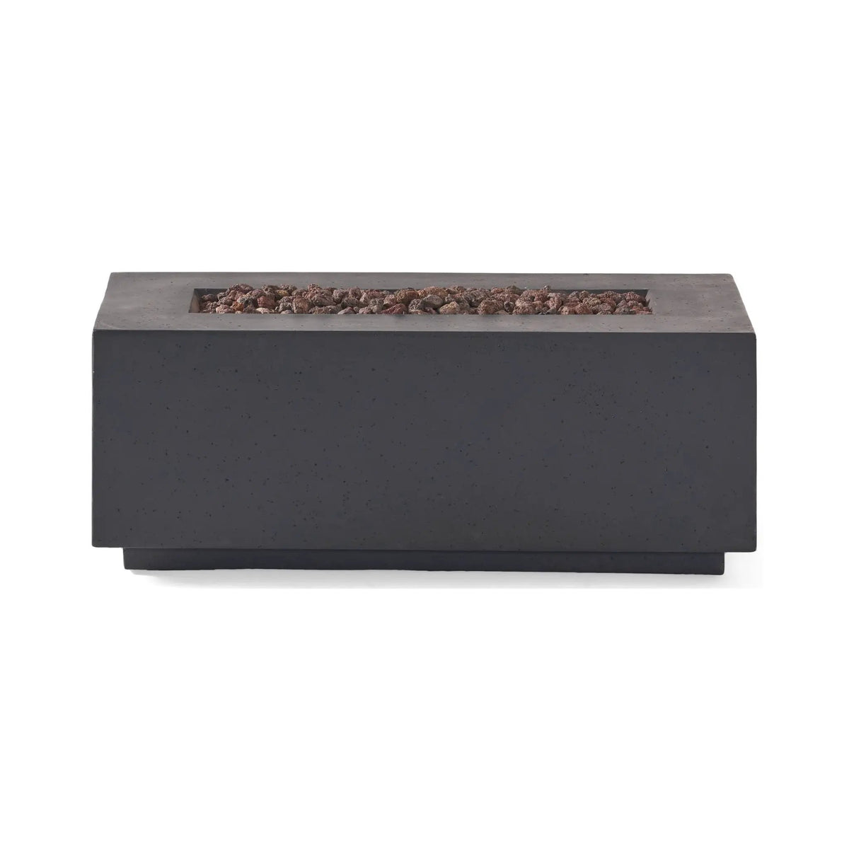 Rectangular Propane Gas Fire Pit Table | 40K BTU | Lightweight Concrete | 40.25 Inch Width