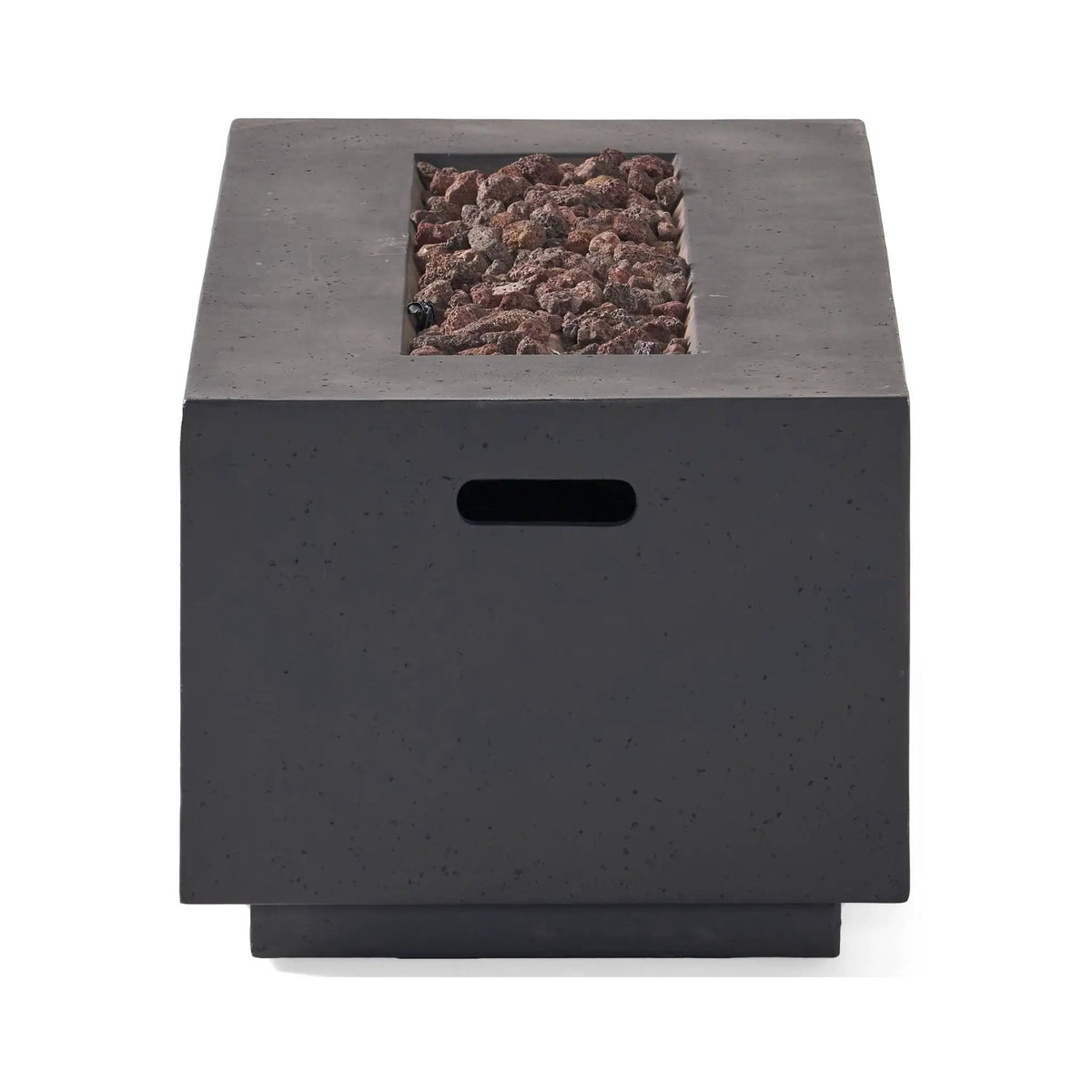 Rectangular Propane Gas Fire Pit Table | 40K BTU | Lightweight Concrete | 40.25 Inch Width