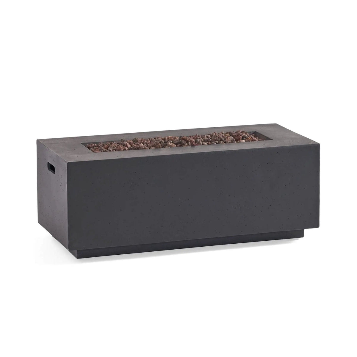 Rectangular Propane Gas Fire Pit Table | 40K BTU | Lightweight Concrete | 40.25 Inch Width