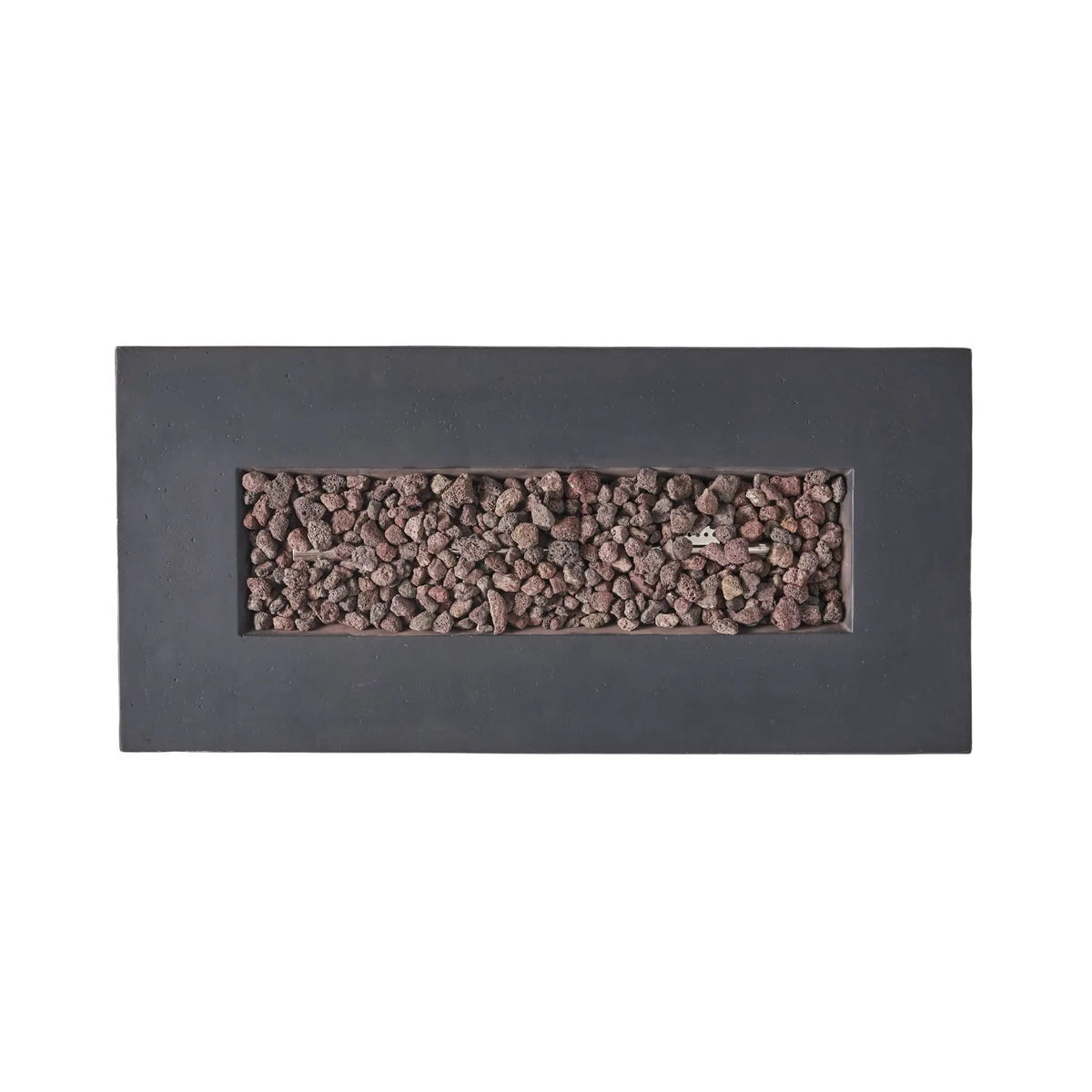 Rectangular Propane Gas Fire Pit Table | 40K BTU | Lightweight Concrete | 40.25 Inch Width