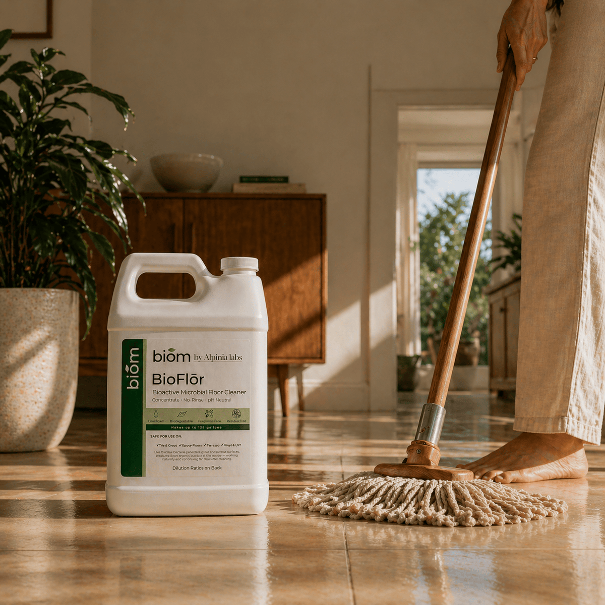 BioFlōr Bioactive Microbial Floor Cleaner Concentrate | 1 oz | Home Use | Home