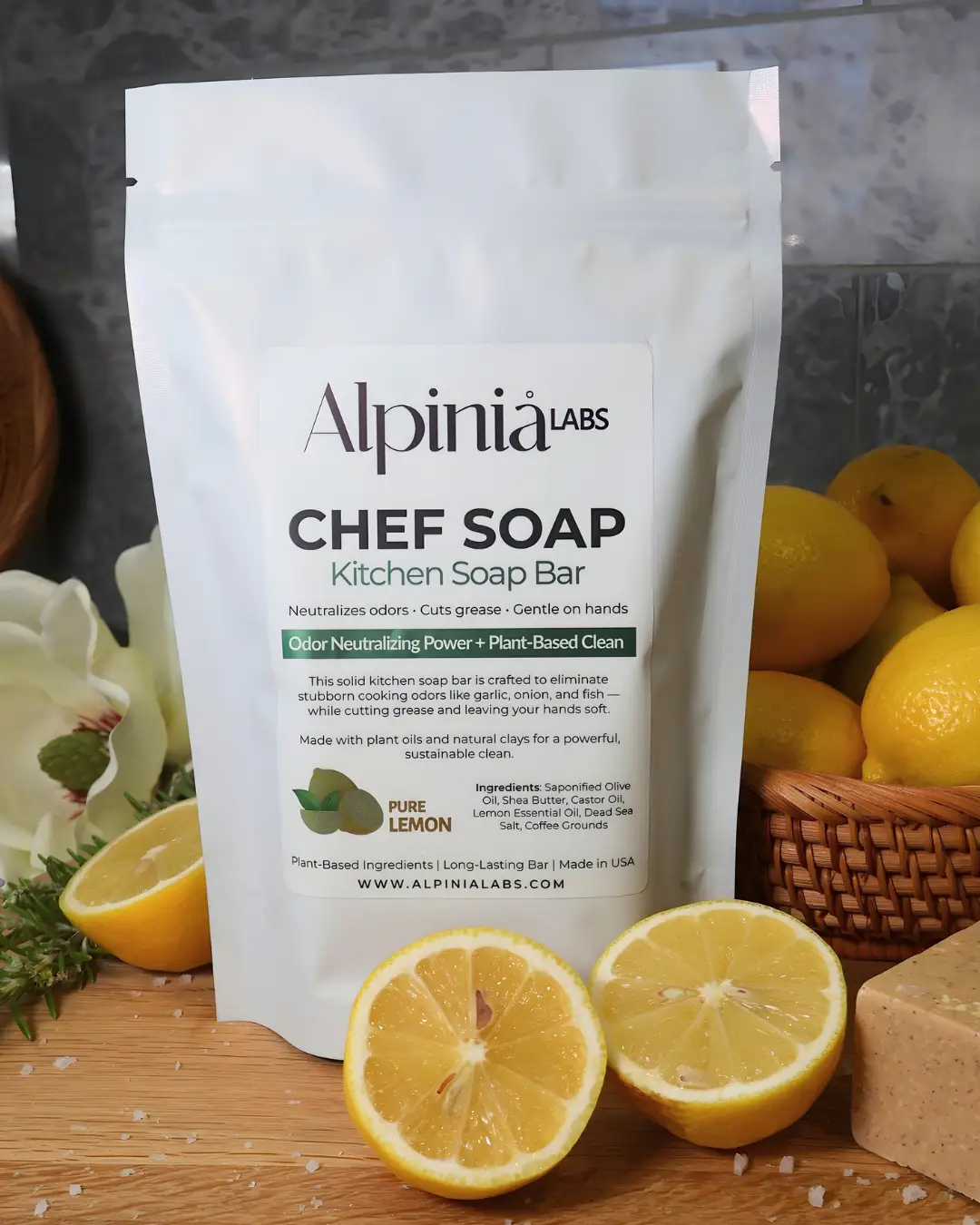 Solid Kitchen Soap Bar - No Plastic Bottles, Cuts Grease Better Than Liquid from PriceLows™