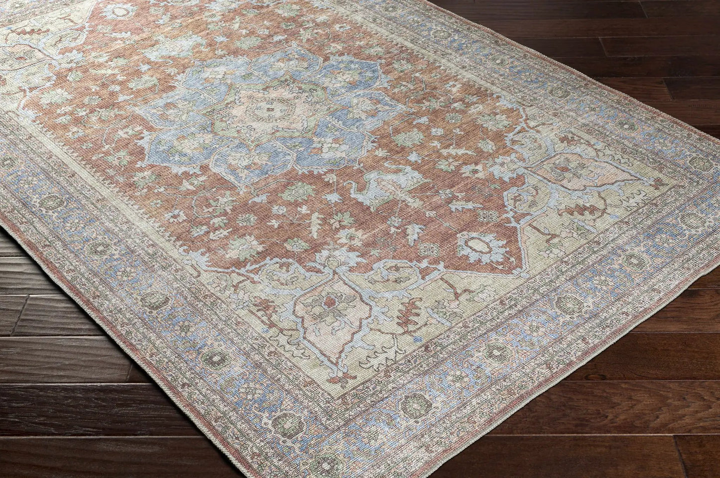 Brown Bagamanoc Medallion Washable Area Rug from PriceLows™