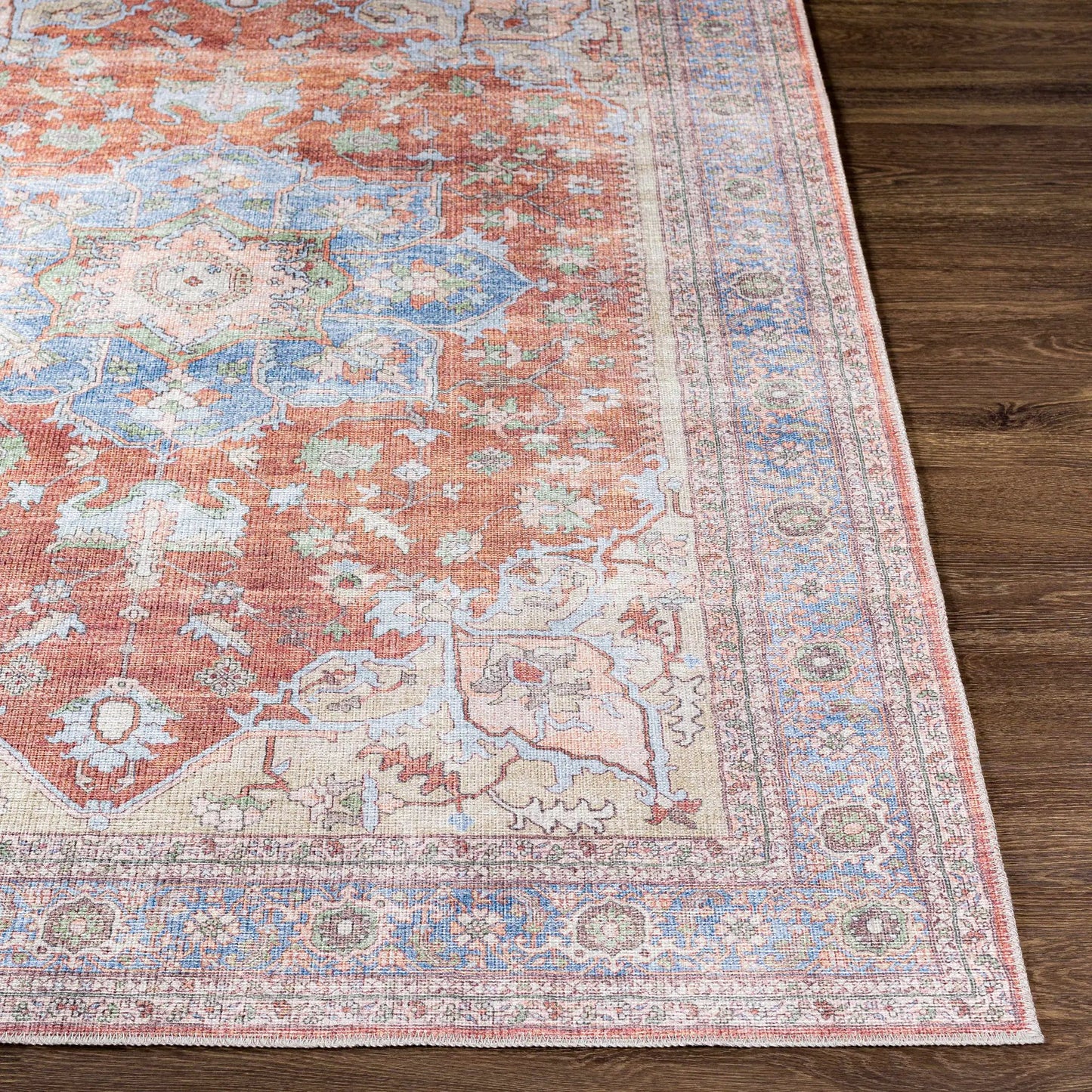 Brown Bagamanoc Medallion Washable Area Rug from PriceLows™