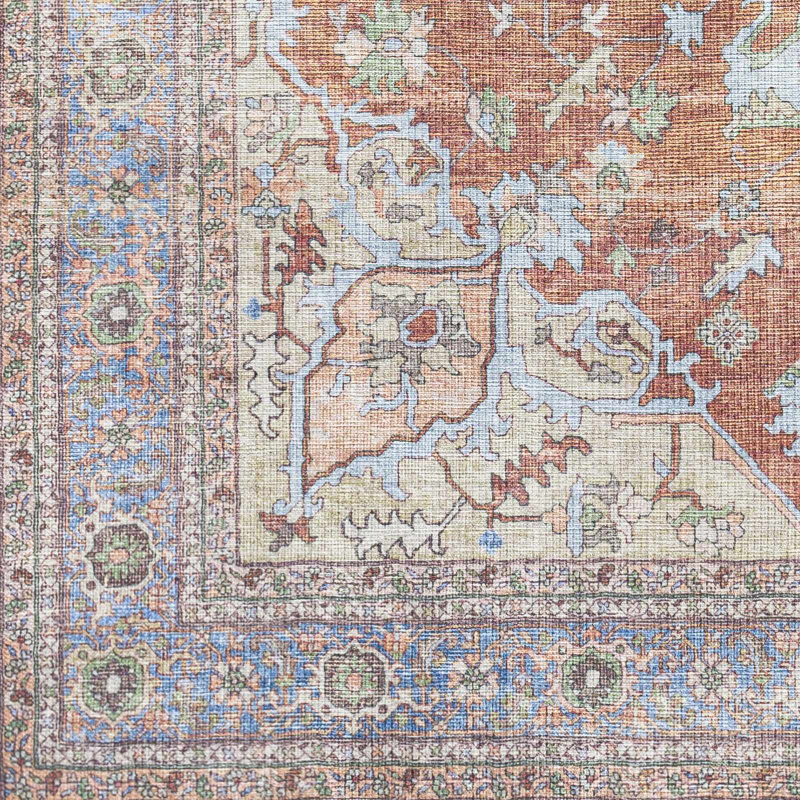 Brown Bagamanoc Medallion Washable Area Rug from PriceLows™