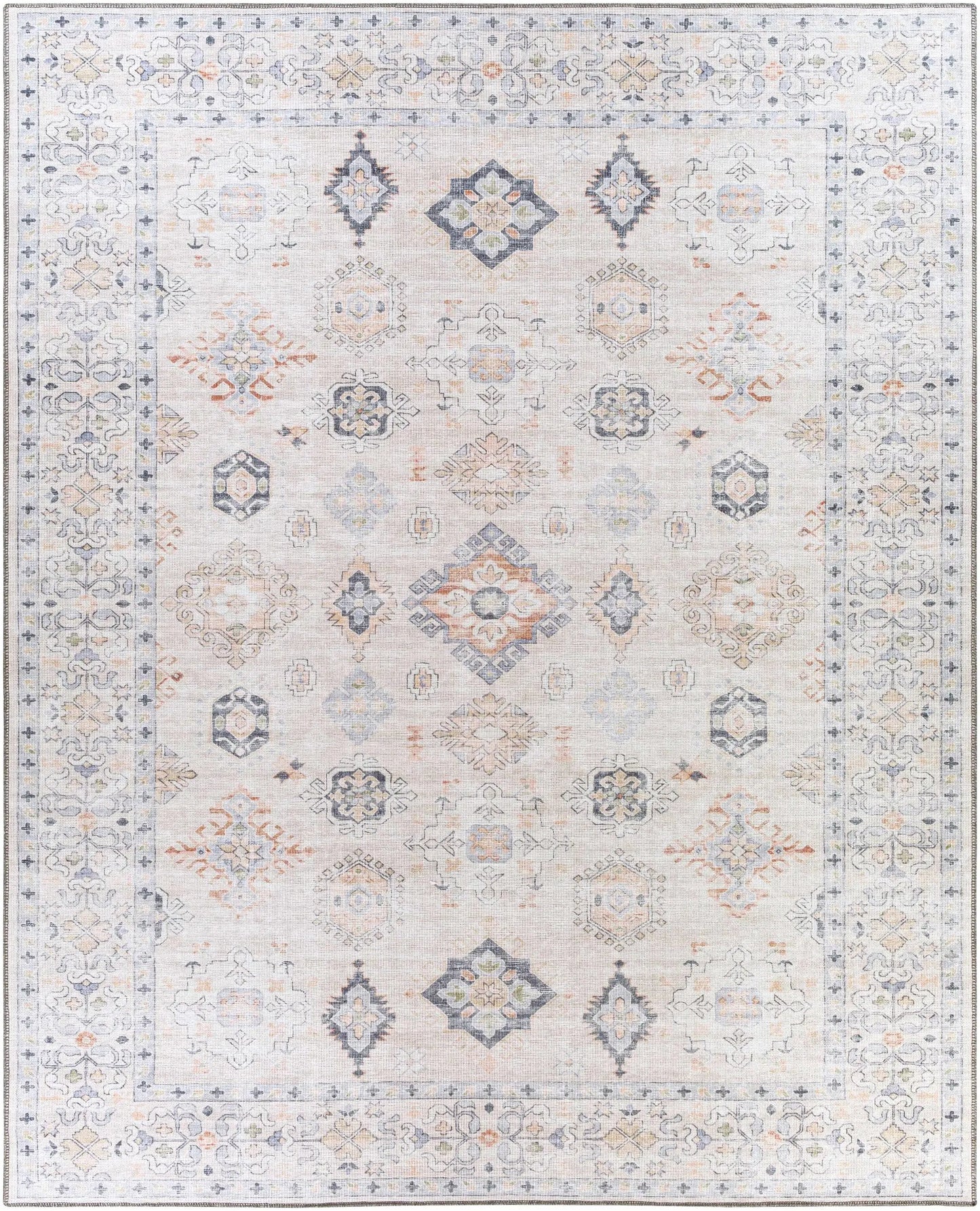 Beige Beckett Vintage Washable Area Rug from PriceLows™
