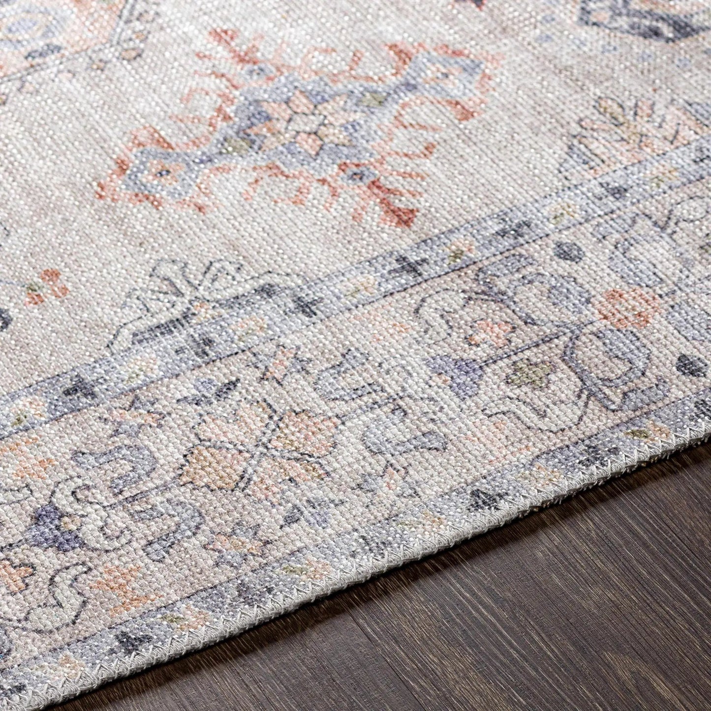 Beige Beckett Vintage Washable Area Rug from PriceLows™