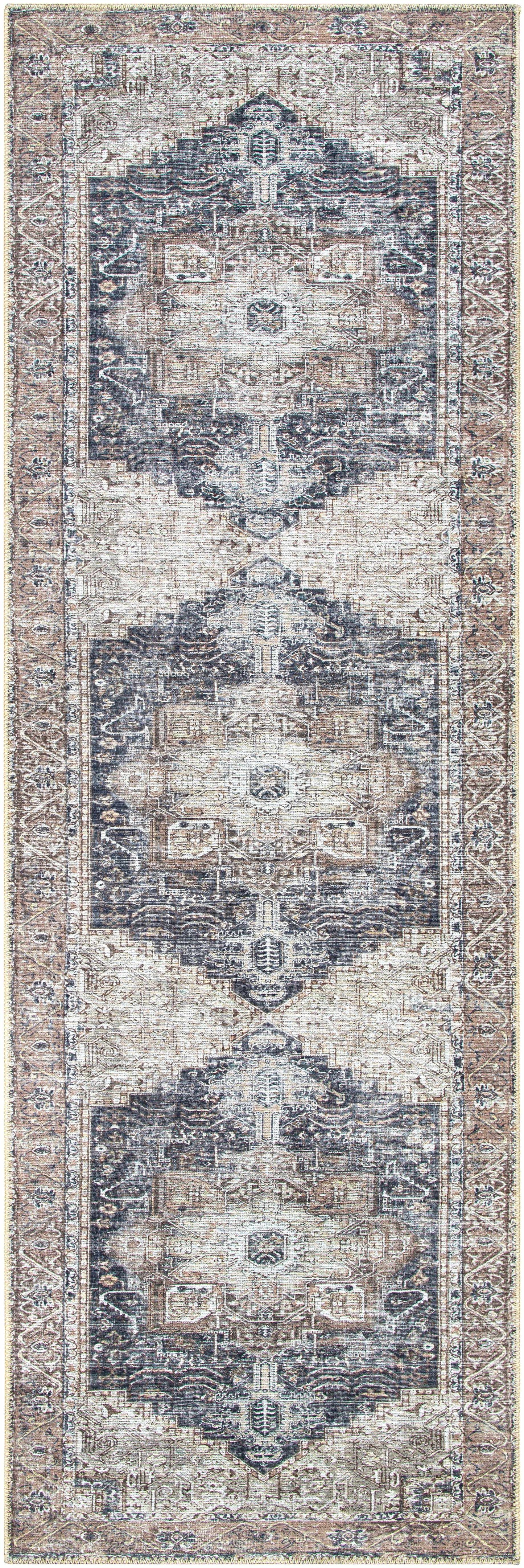 Beige Rosman Washable Area Rug from PriceLows™