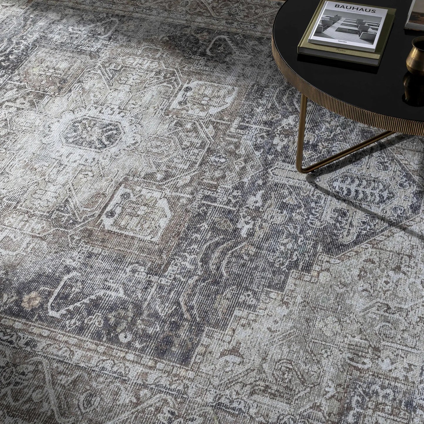 Beige Rosman Washable Area Rug from PriceLows™