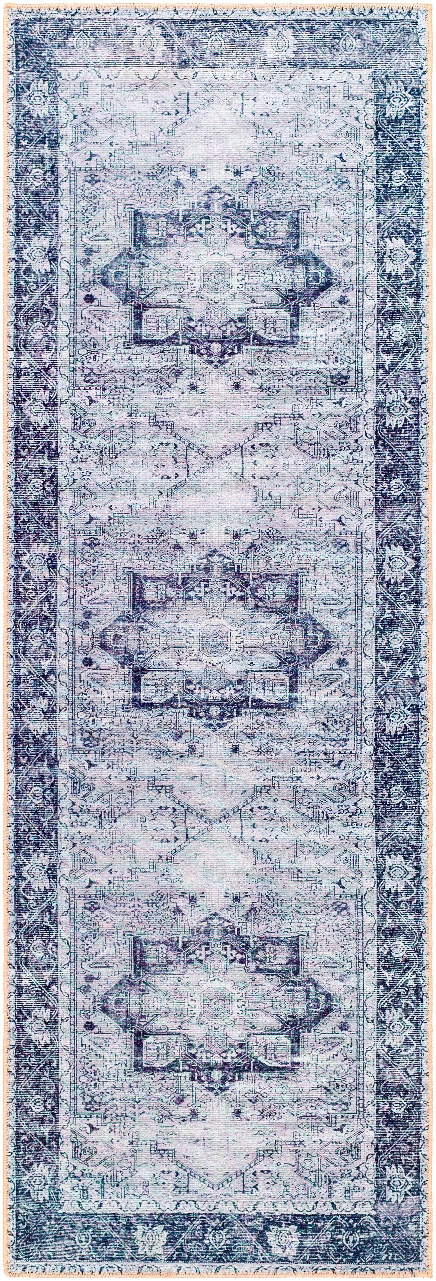 Rosman Gray Washable Area Rug from PriceLows™