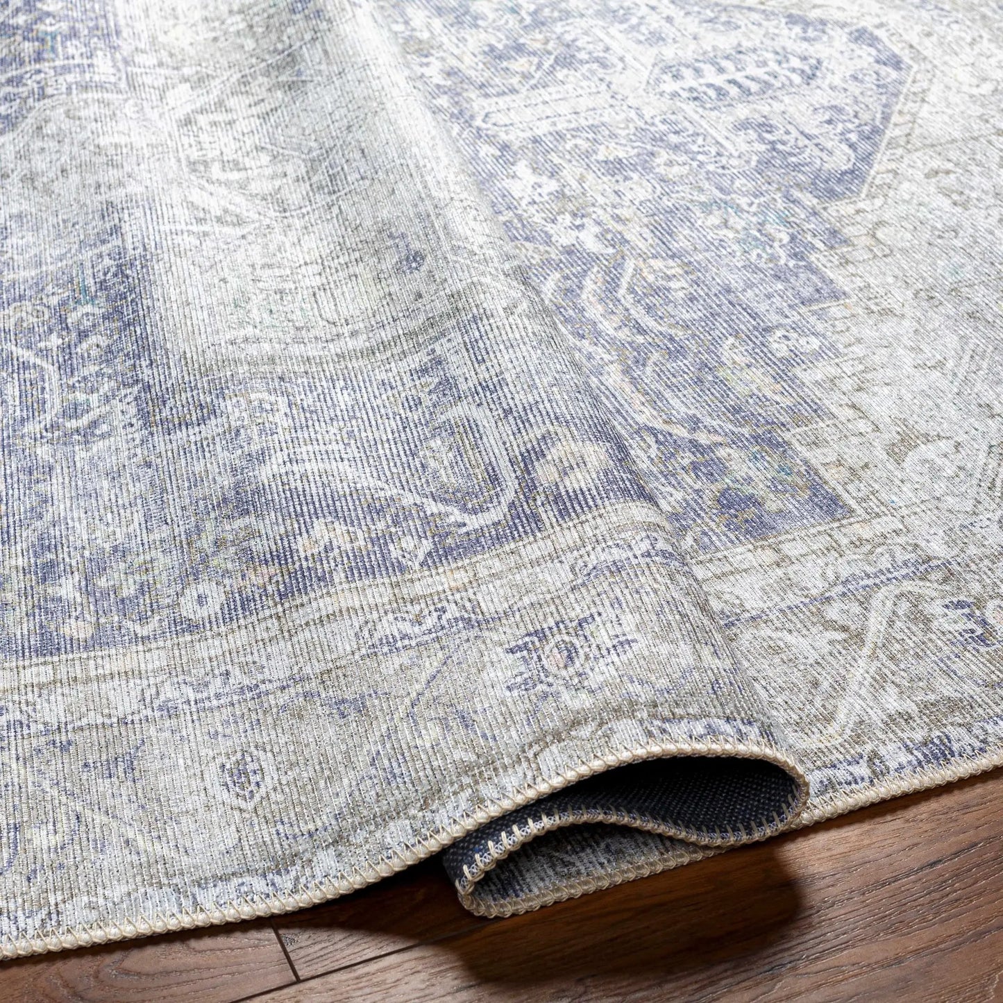 Rosman Olive Washable Area Rug from PriceLows™