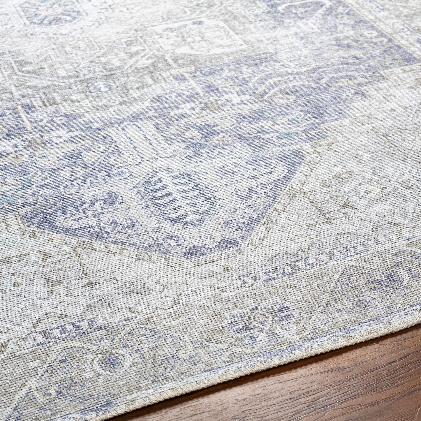 Rosman Olive Washable Area Rug from PriceLows™