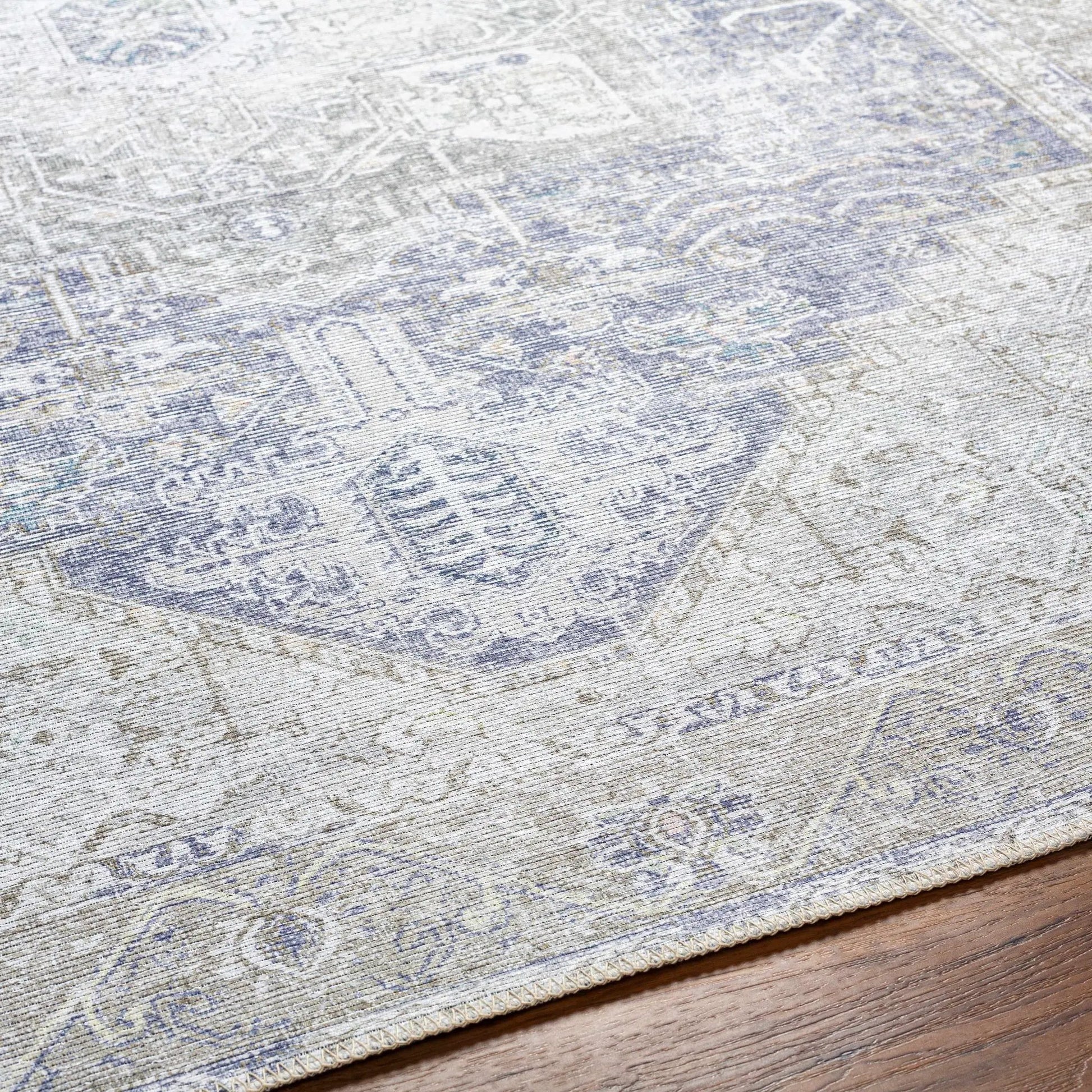 Rosman Olive Washable Area Rug from PriceLows™
