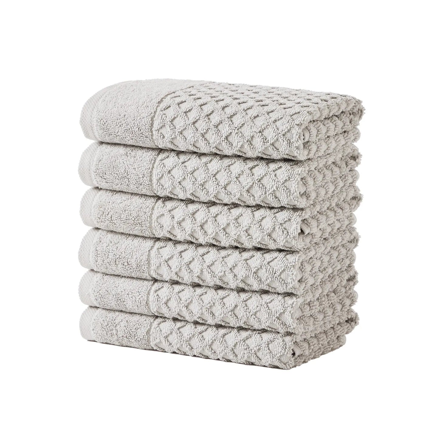 Cotton Diamond Waffle Weave Bath Towel Set - Grayson Collection from PriceLows™
