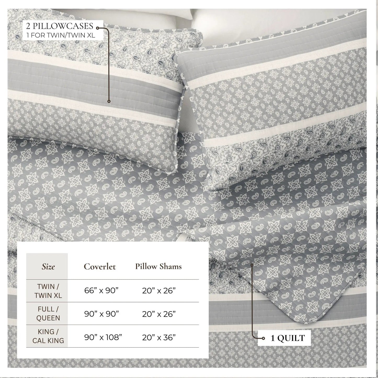 Stripe Quilt - Kadi Collection from PriceLows™