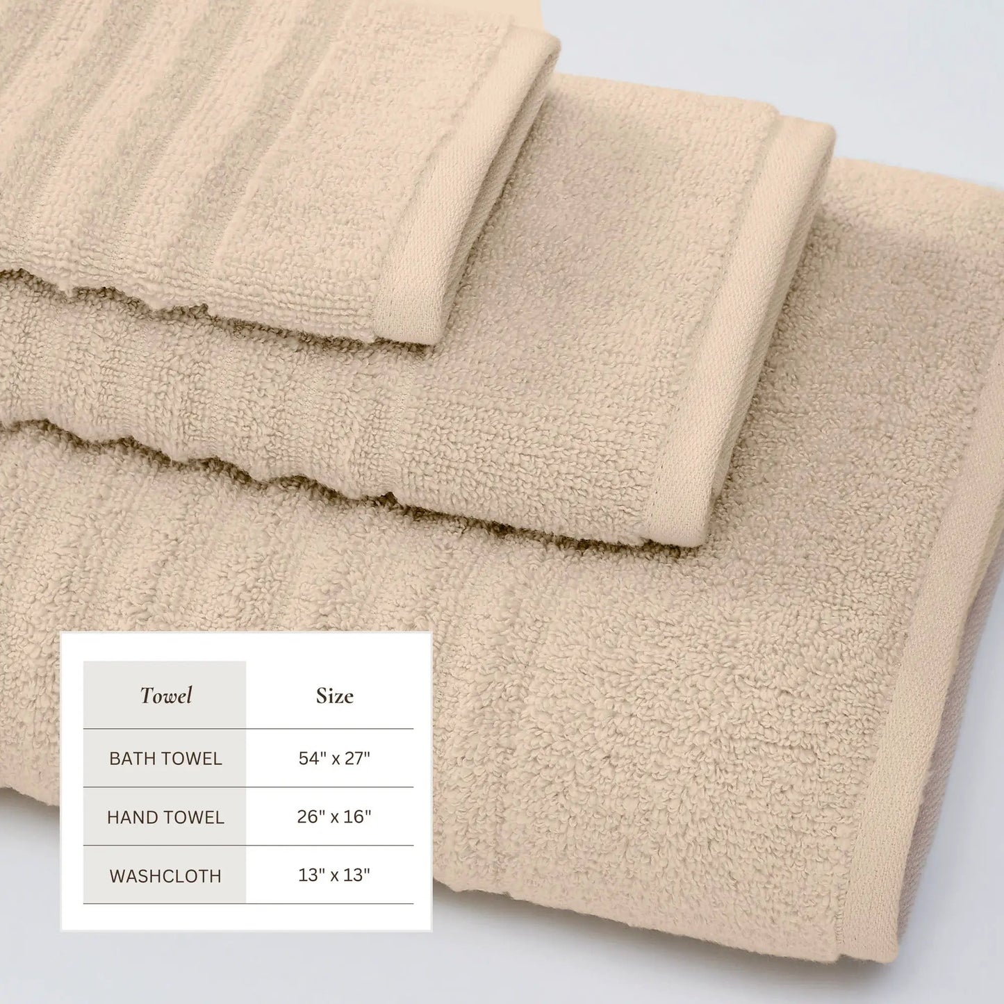 Luxury Combed Cotton Bath Towel Set - Karina Collection from PriceLows™
