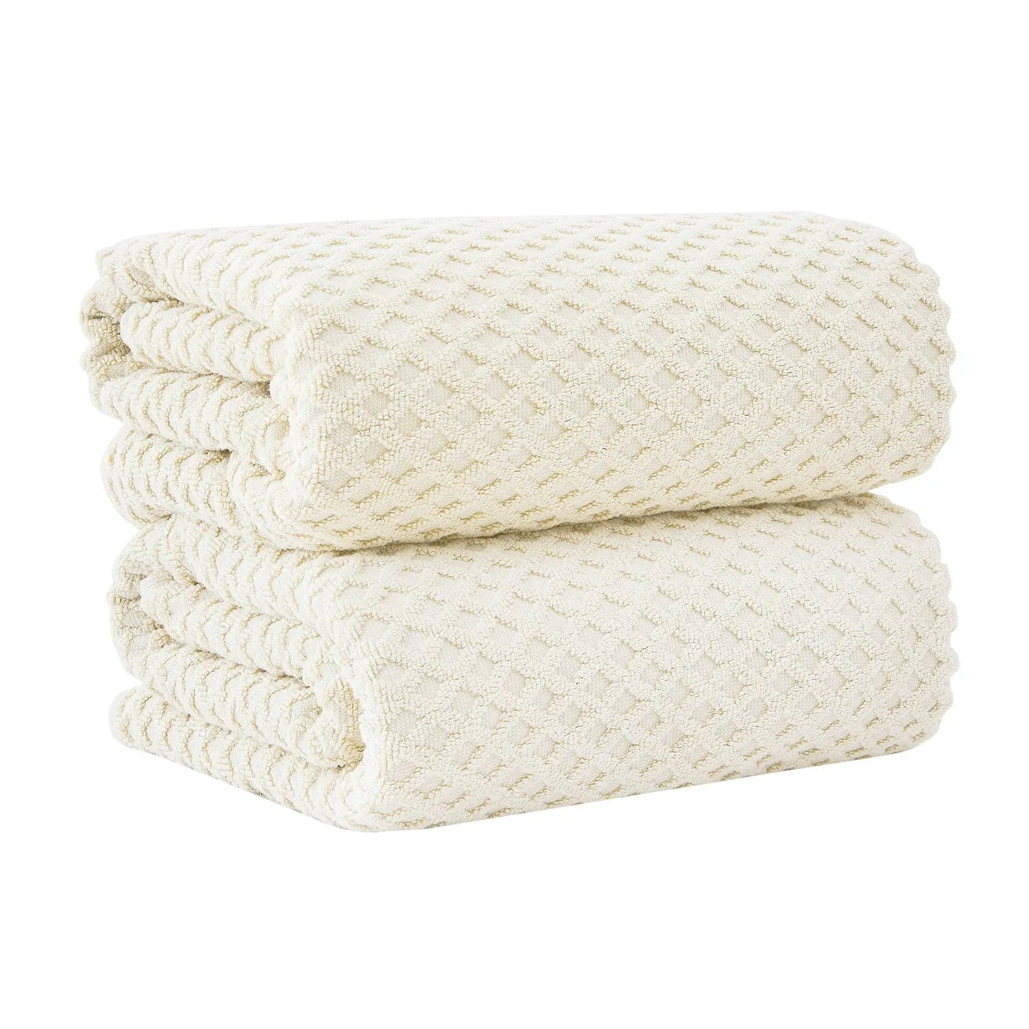 Cotton Diamond Waffle Weave Bath Towel Set - Grayson Collection from PriceLows™