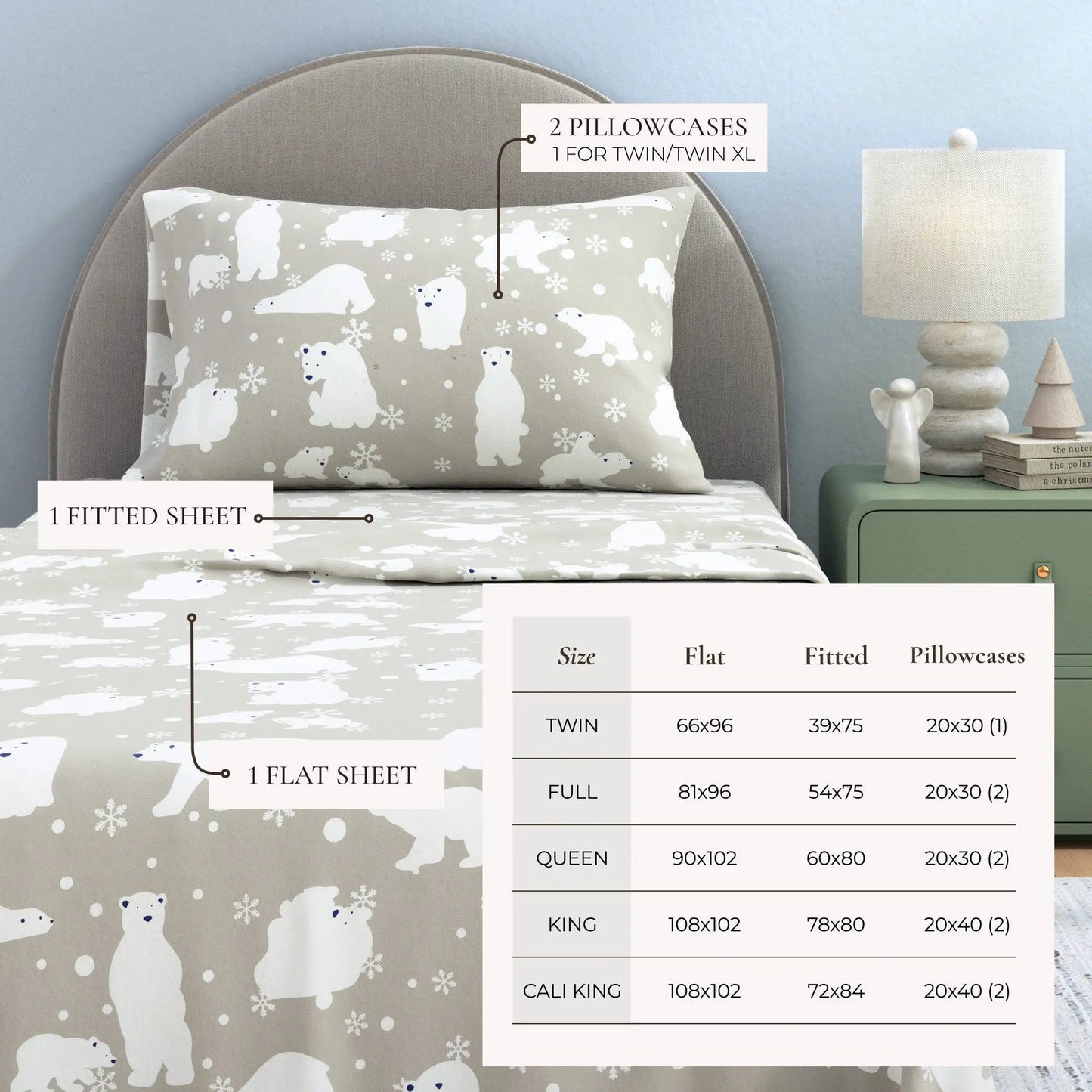Turkish Cotton Flannel Sheet - Stratton Collection from PriceLows™