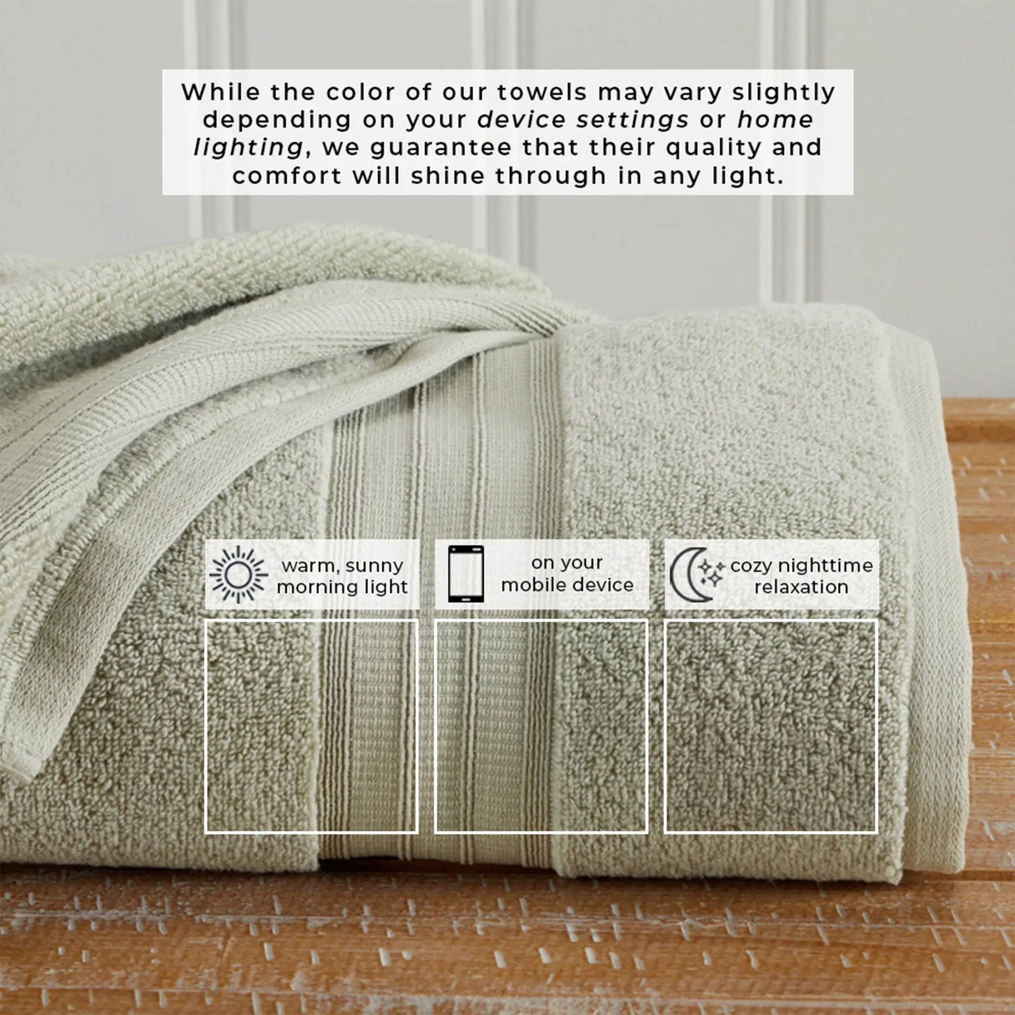 100% Cotton Premium Bath Towel Set - Chiara Collection from PriceLows™