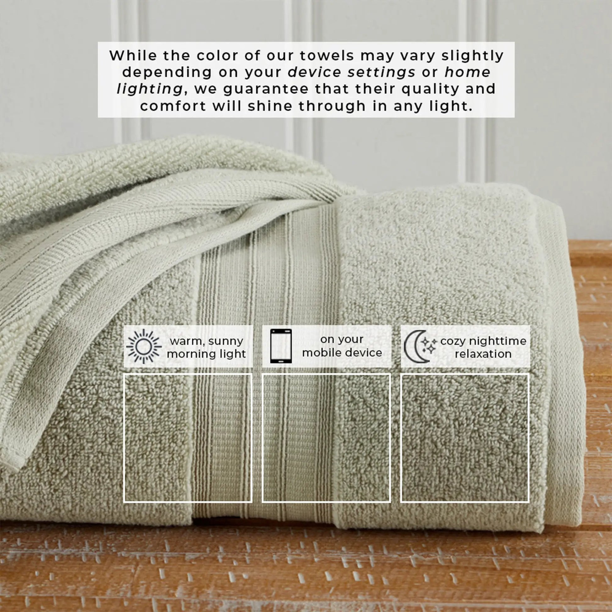 100% Cotton Premium Bath Towel Set - Chiara Collection from PriceLows™