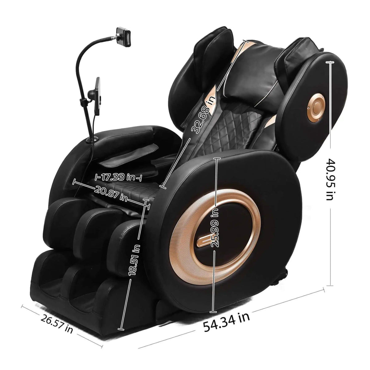Tranquil Automatic Zero-Gravity Massage Recliner Chair With Full Body Air Pressure | Massage Chair | Living Room Use | Living Room