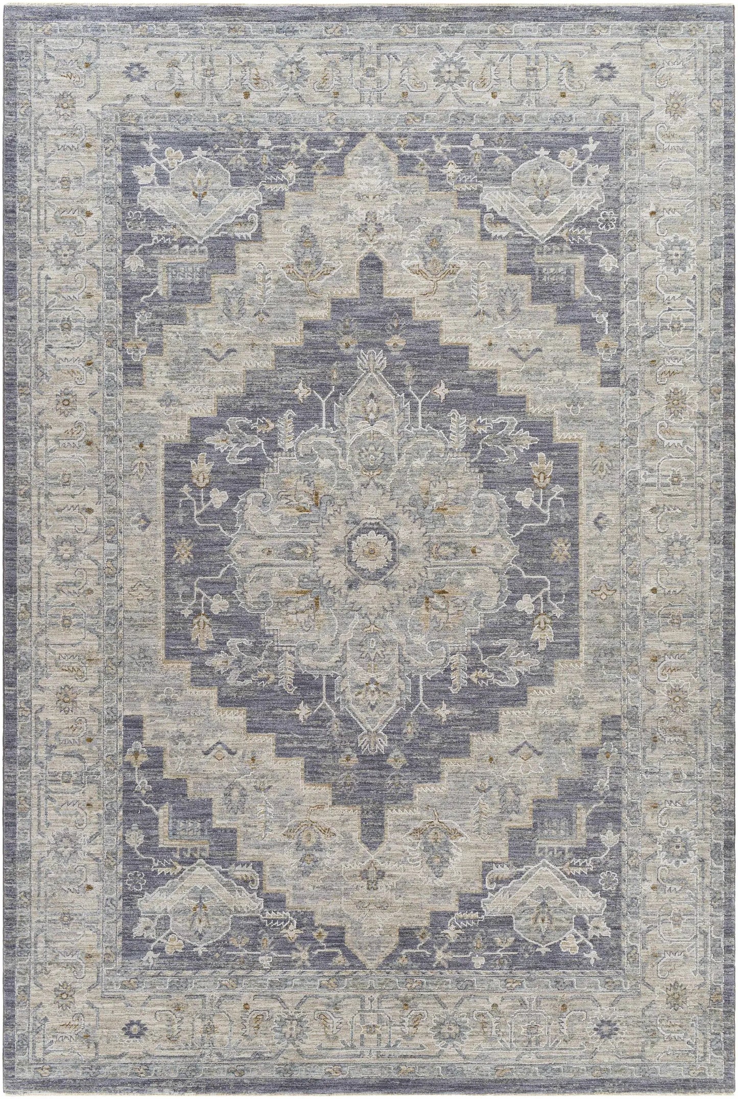 Sema Blue Medallion Rug from PriceLows™