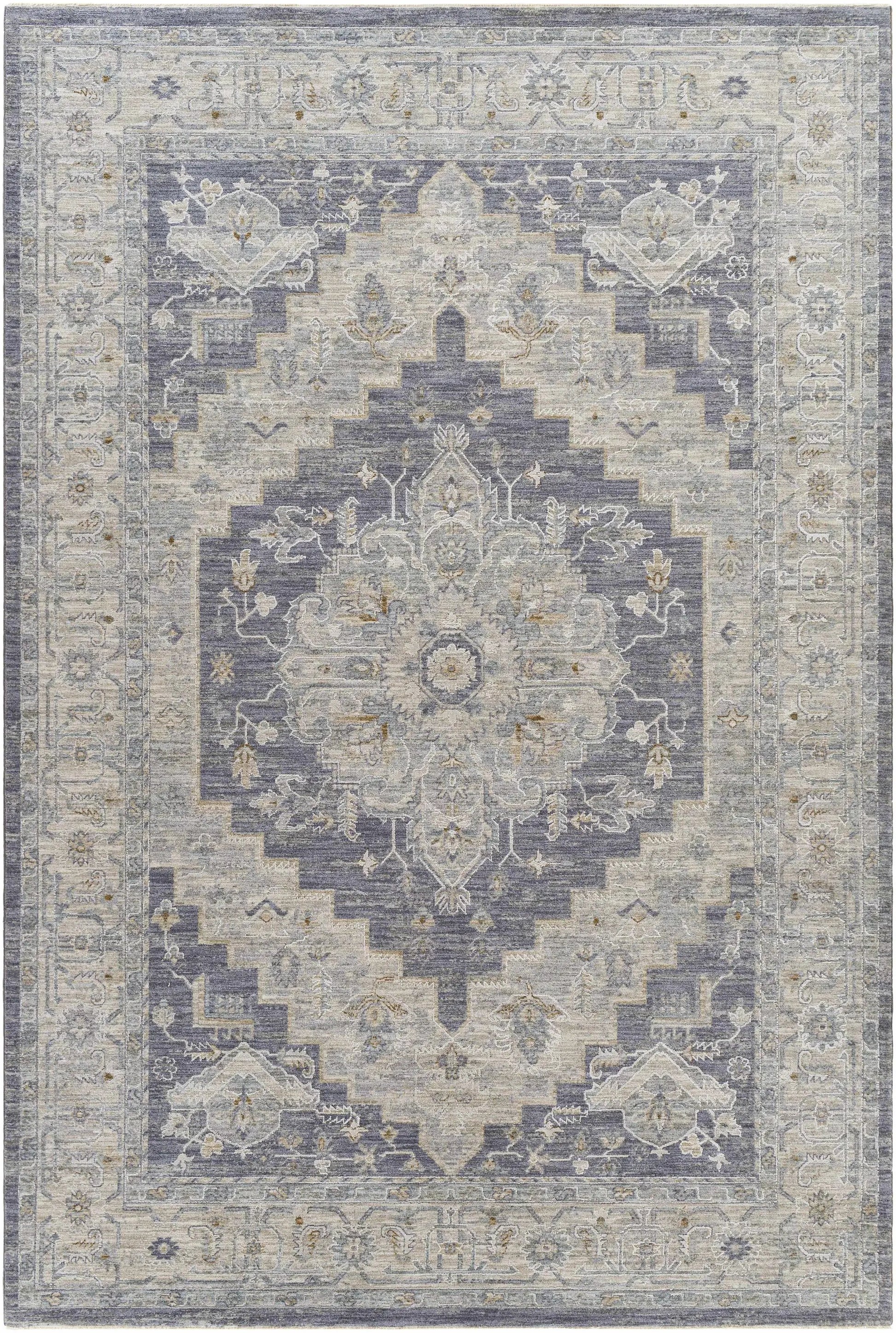 Sema Blue Medallion Rug from PriceLows™