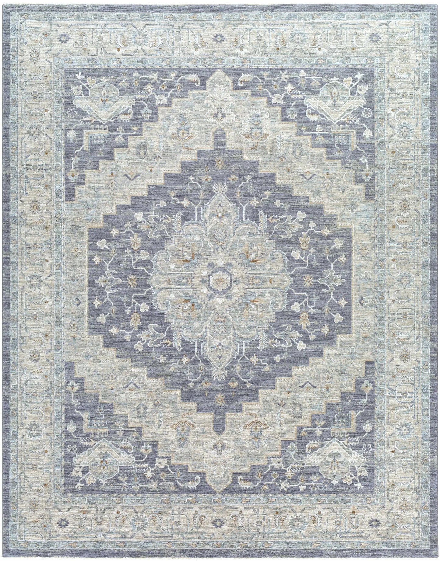 Sema Blue Medallion Rug from PriceLows™