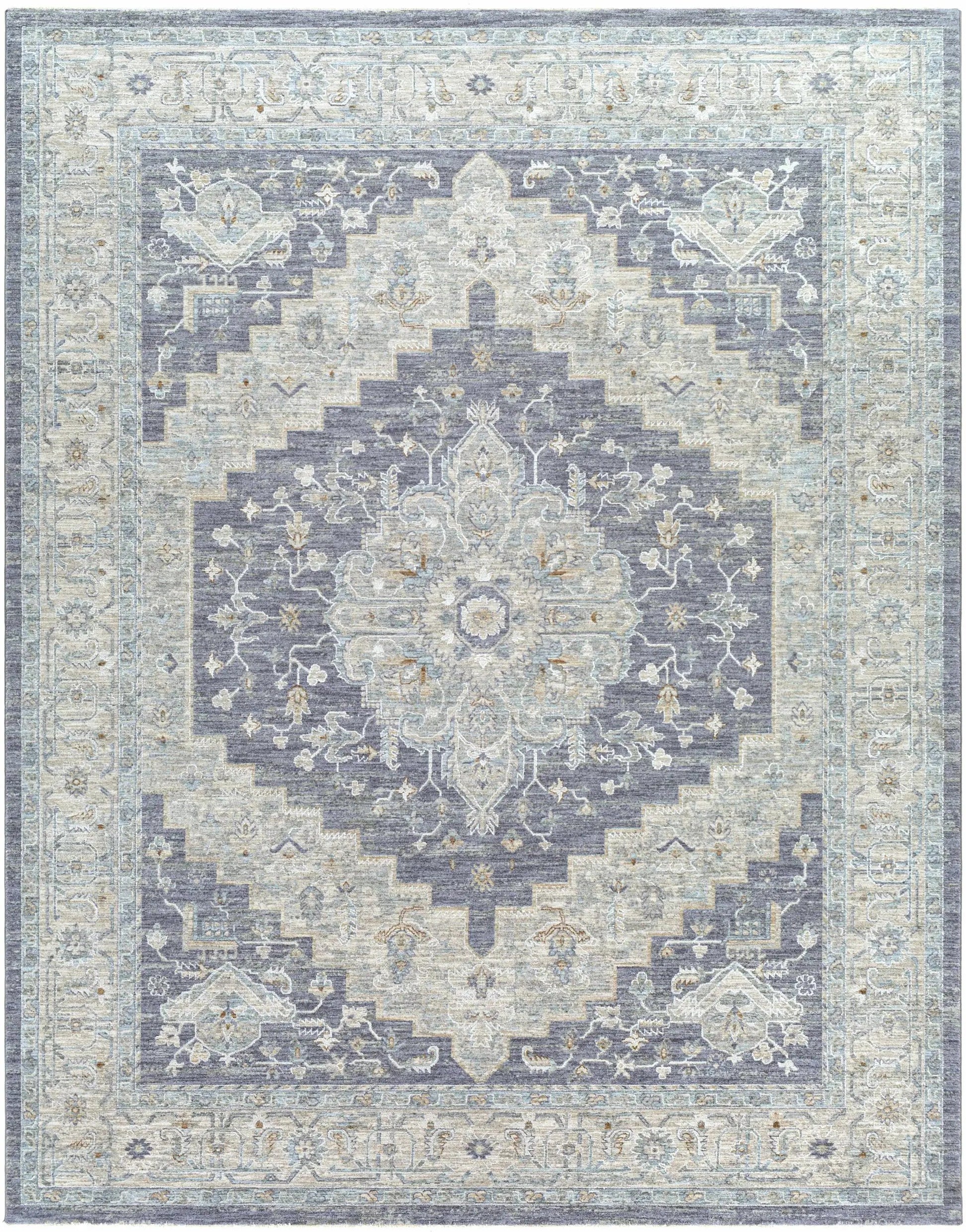 Sema Blue Medallion Rug from PriceLows™