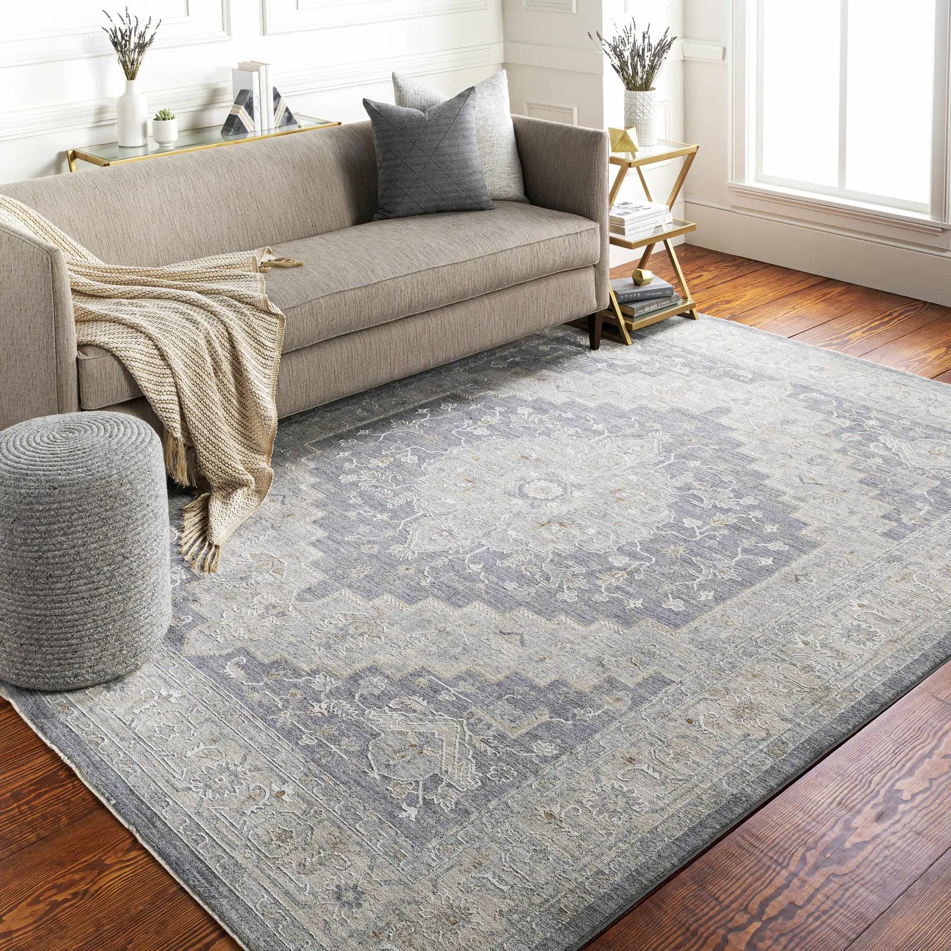 Sema Blue Medallion Rug from PriceLows™
