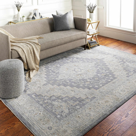 Sema Blue Medallion Rug from PriceLows™