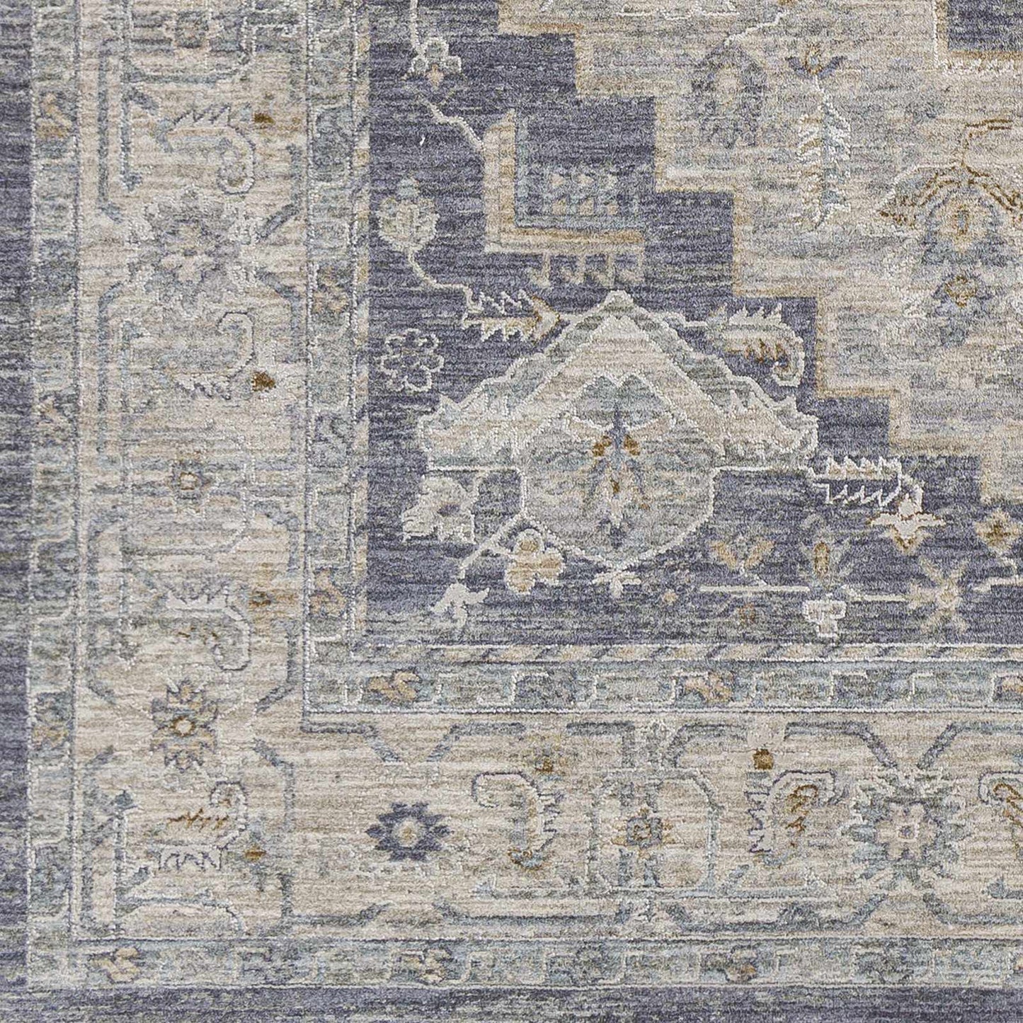 Sema Blue Medallion Rug from PriceLows™