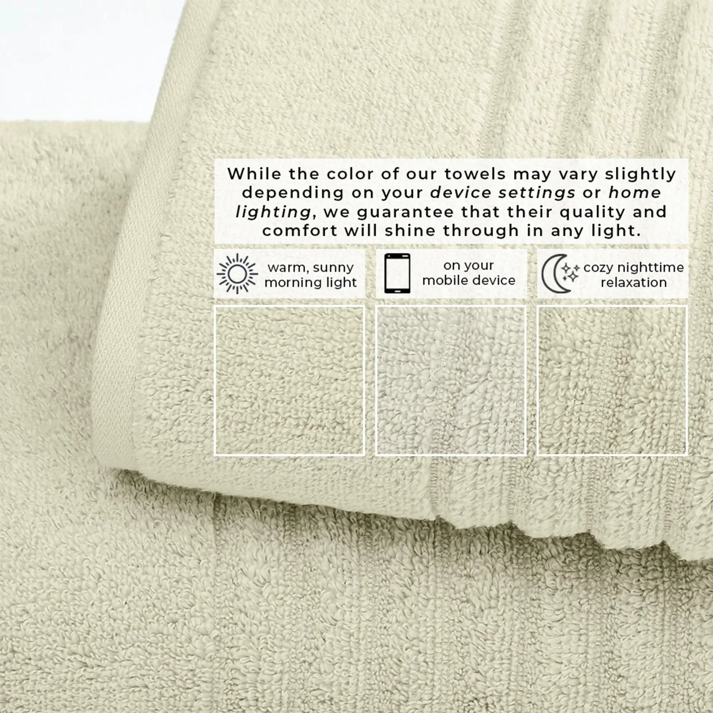 Luxury Combed Cotton Bath Towel Set - Karina Collection from PriceLows™