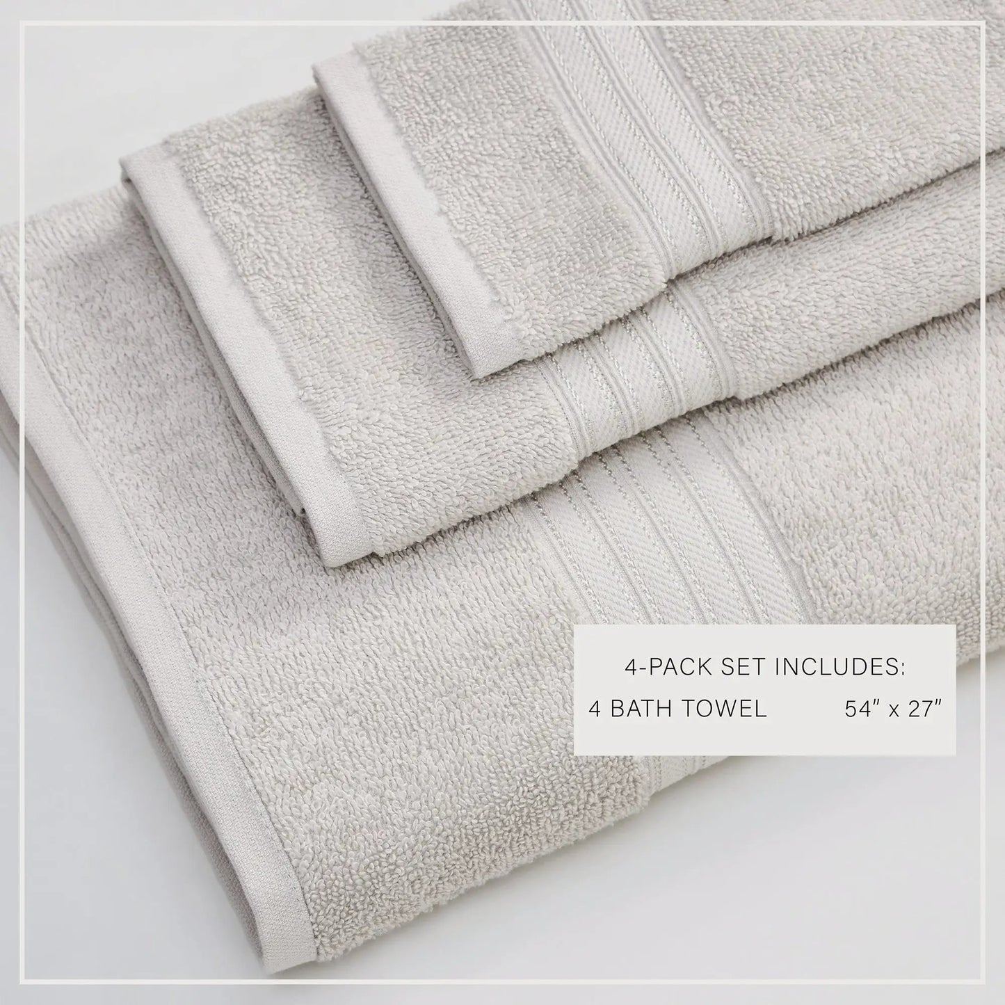 Cotton Terry Bath Towel Set - Cooper Collection from PriceLows™