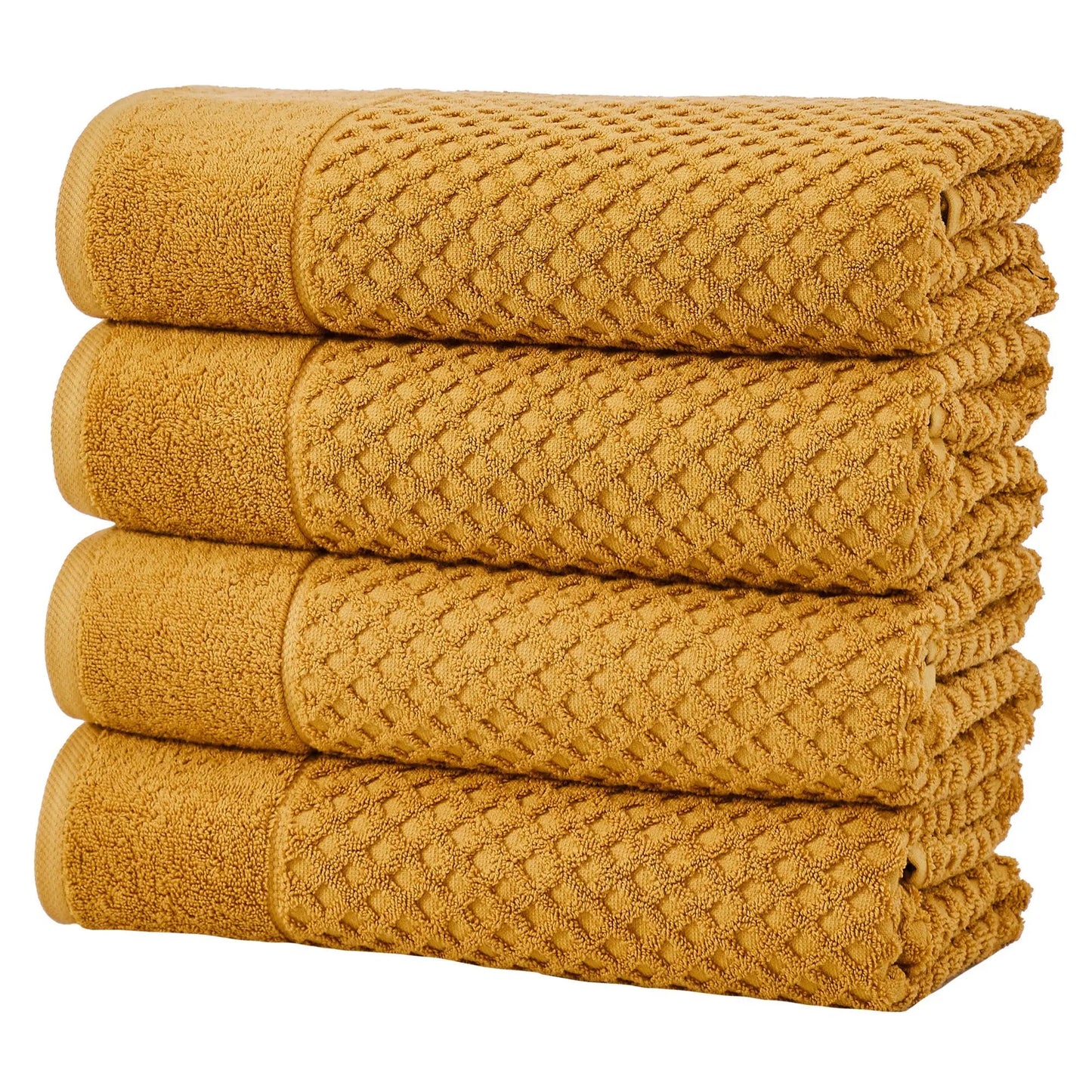 Cotton Diamond Waffle Weave Bath Towel Set - Grayson Collection from PriceLows™