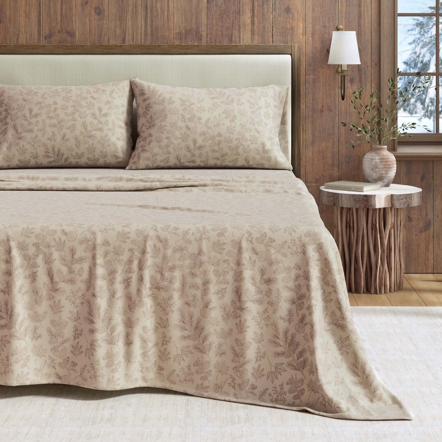 Turkish Cotton Flannel Sheet Set - Elevated Lodge Collection from PriceLows™