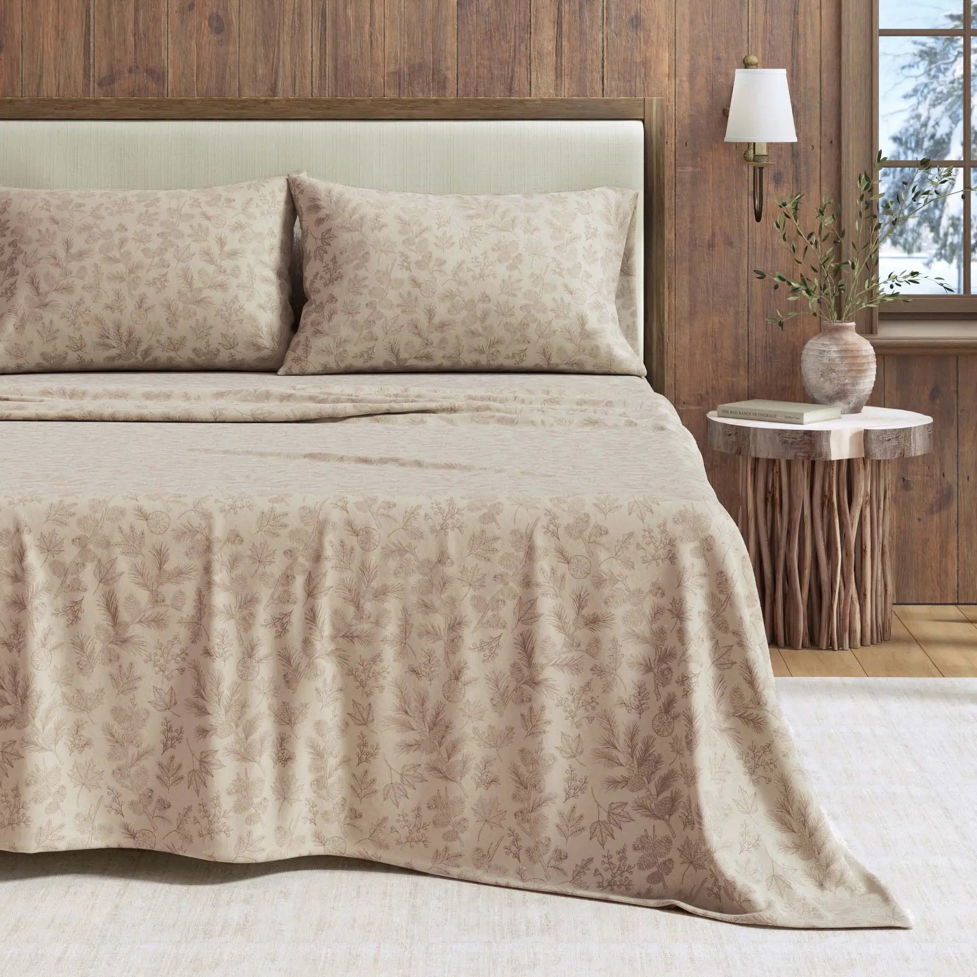 Turkish Cotton Flannel Sheet Set - Elevated Lodge Collection from PriceLows™