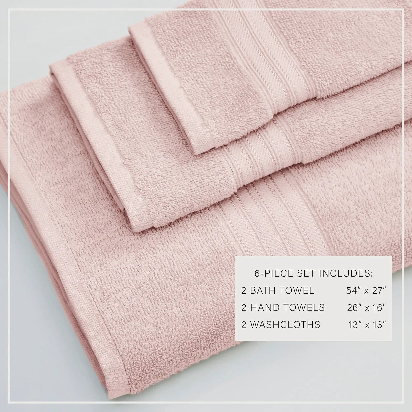 Cotton Terry Bath Towel Set - Cooper Collection from PriceLows™