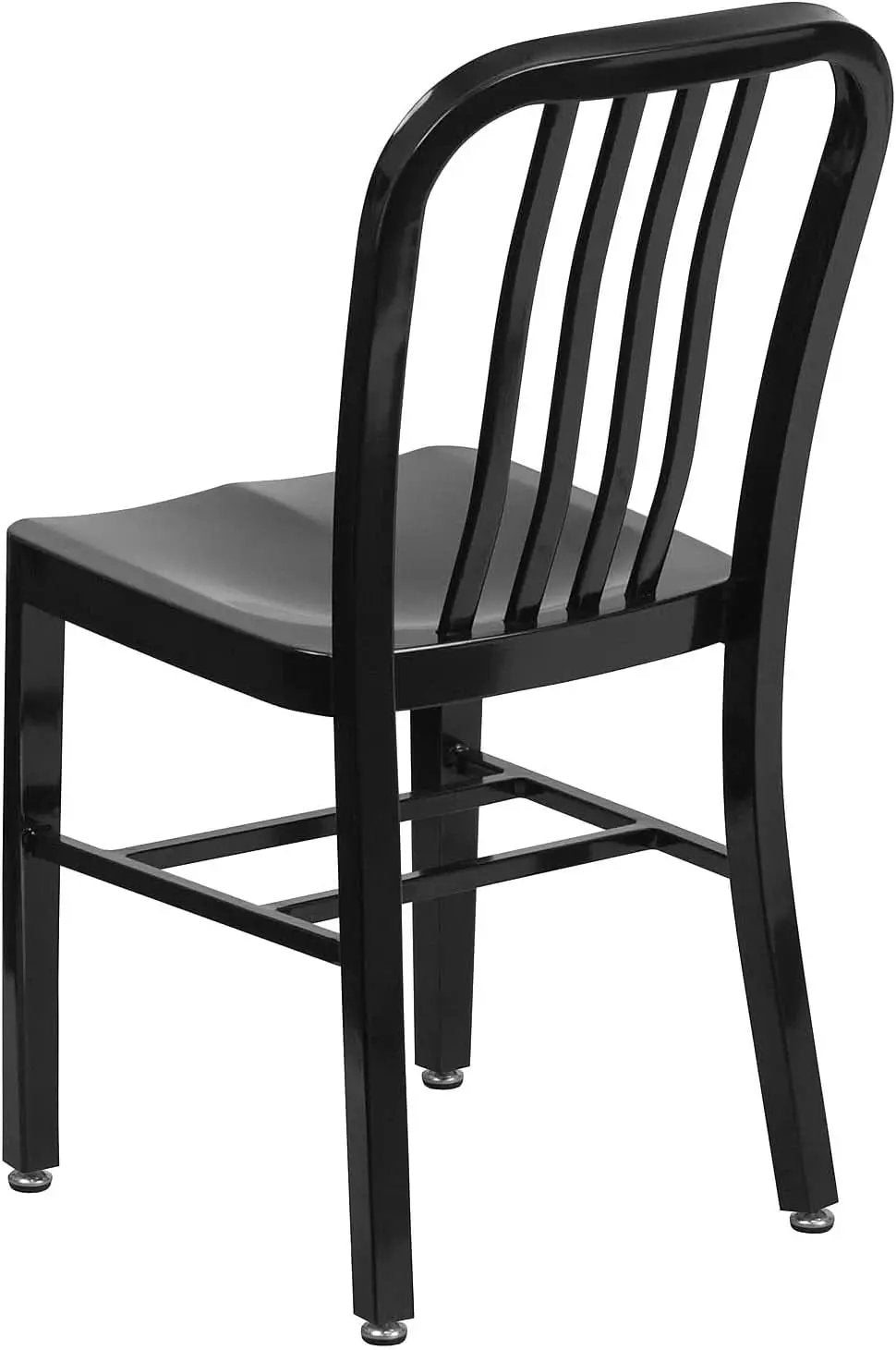 Commercial Grade Black Metal Indoor Outdoor Dining Chair from PriceLows™
