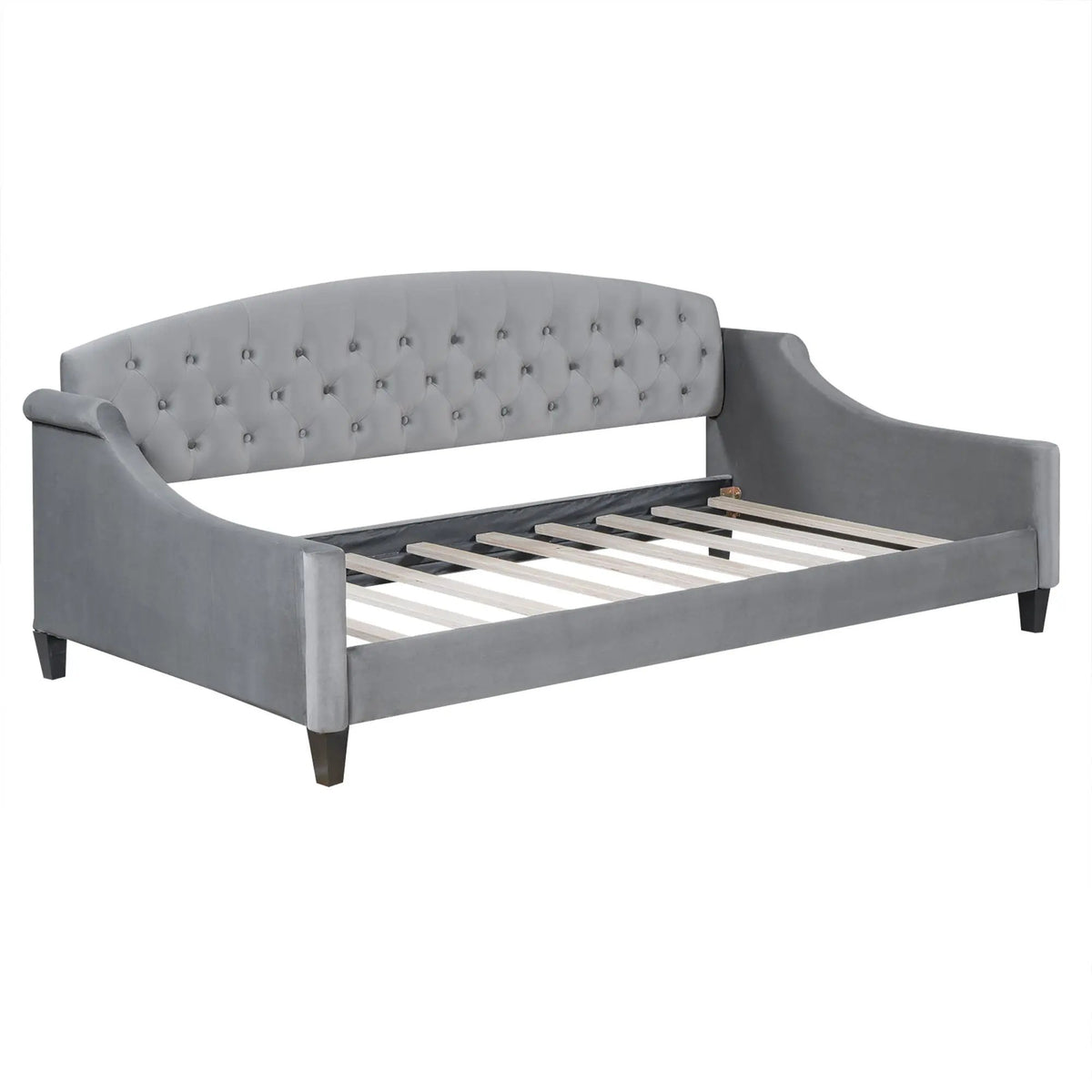 Tufted Button Daybed | Modern Design | Reinforced Slats | Solid Legs