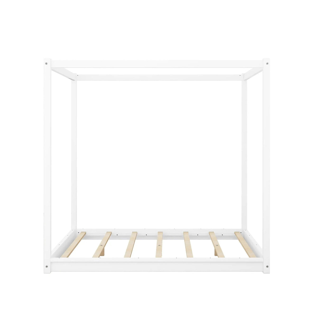 Canopy Platform Bed | Solid Pine Wood | Airflow Slats