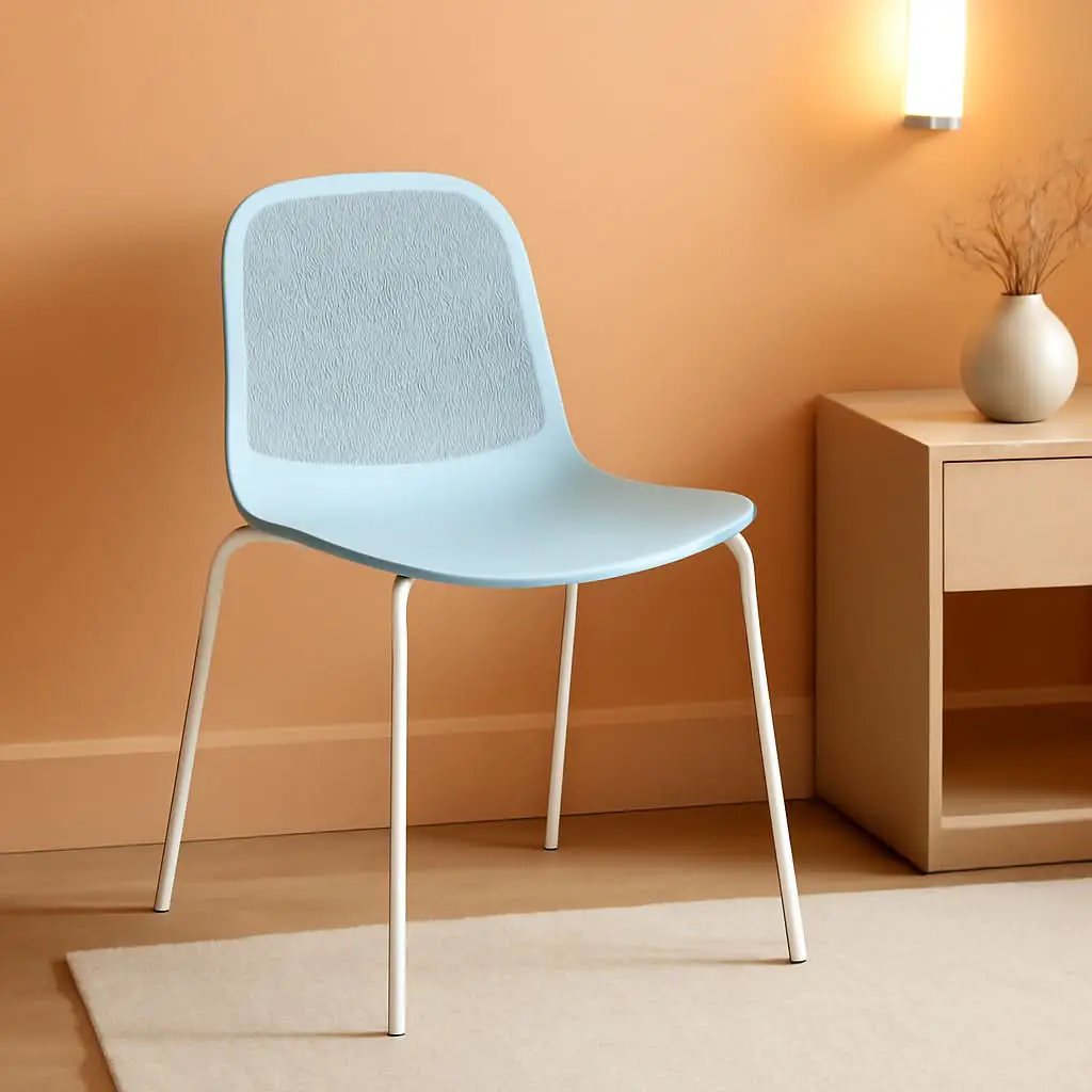 Armless Modern Chairs With Metal Legs Set Of 4 For Dining from PriceLows™