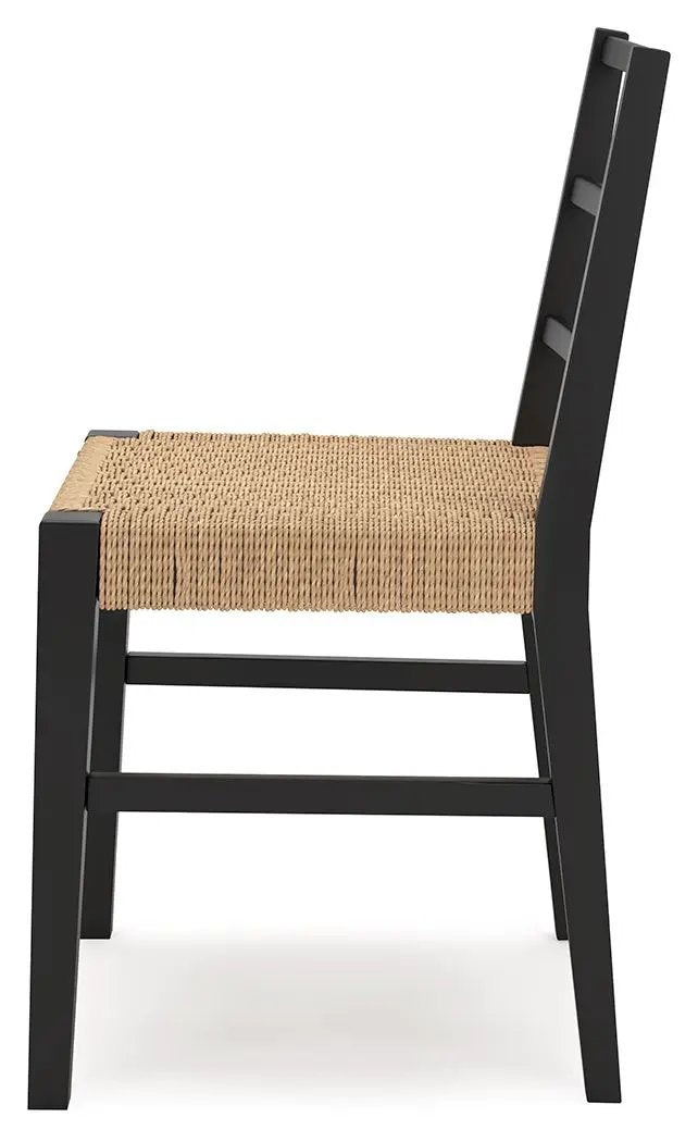 Isanti Dining Side Chairs | Set Of 2 | Light Brown And Black | Dining Room