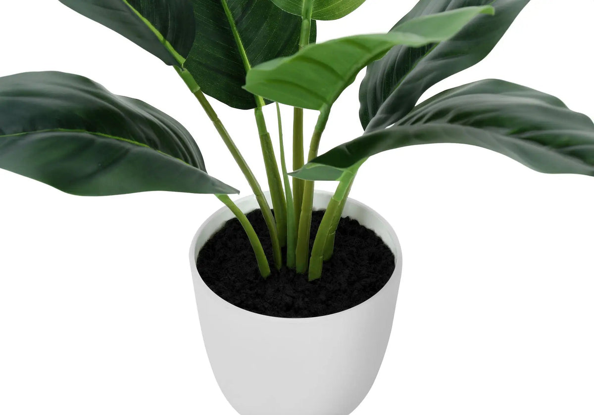 17 Inch Artificial Aureum Plant | Real Touch Leaves | Indoor Faux Plant | Potted